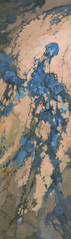 Zenith bleu, peinture, acrylique sur toile