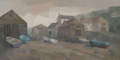 Cadgwith Cove, Painting, Acrylic on Canvas