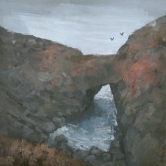 Devils Frying Pan, Cornwall, Painting, Acrylic on Canvas