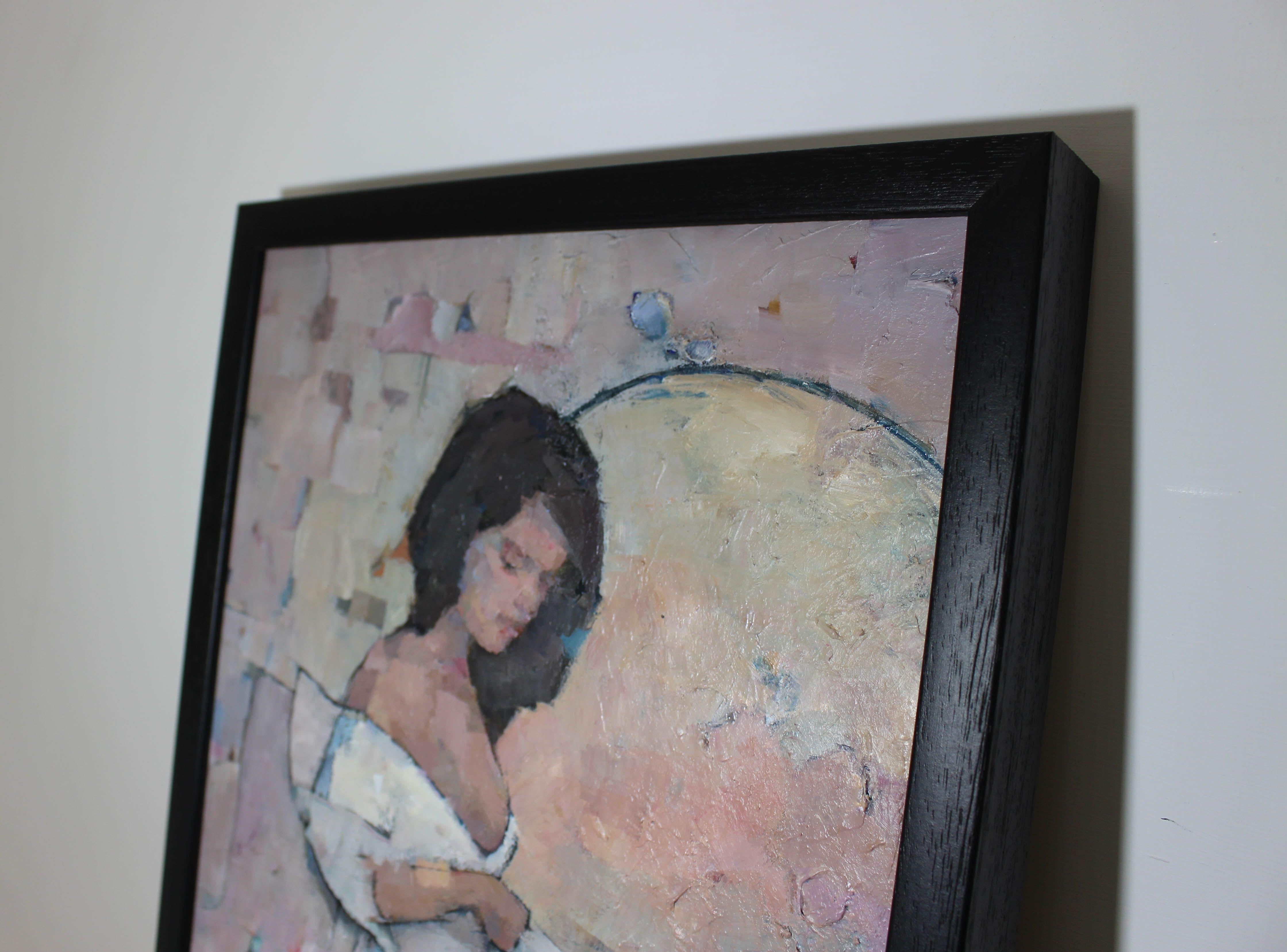 Lunar Bride, Painting, Acrylic on MDF Panel For Sale 3