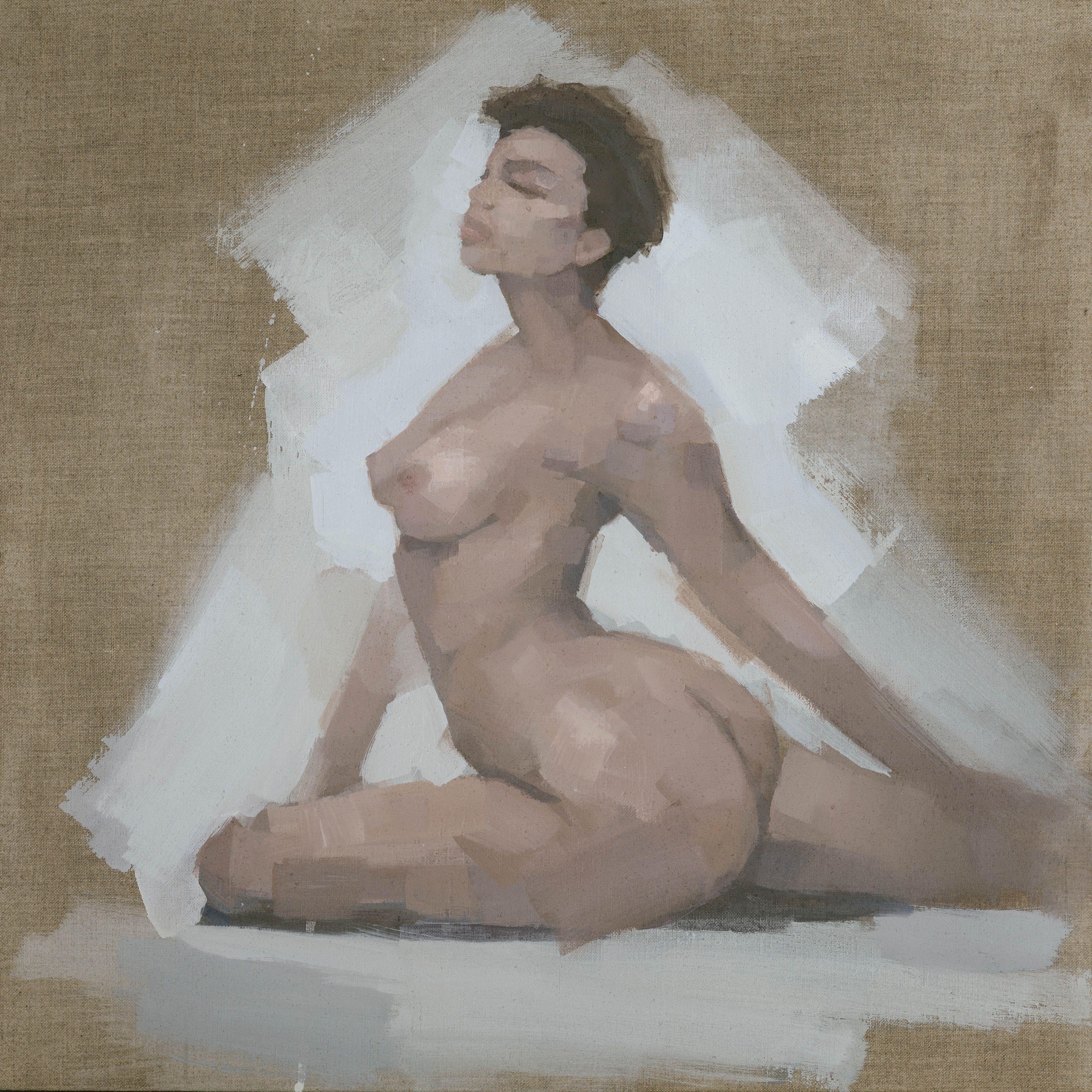 Montaña, Pintura, Acrílico sobre lienzo - Painting de Stephen Mitchell