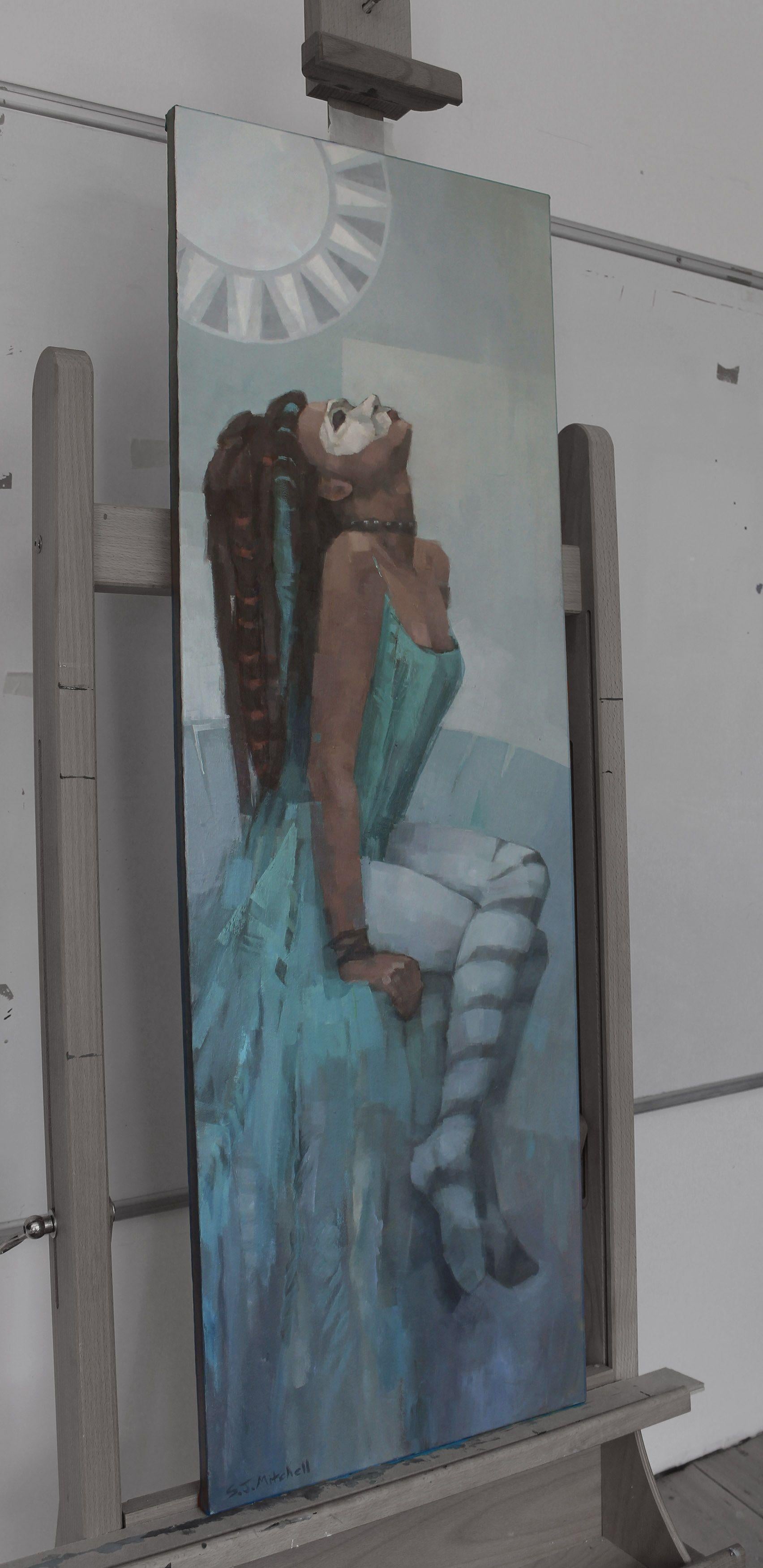 Nephthys, Gemälde, Acryl auf Leinwand im Angebot 1