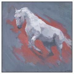 Red Thunder, Painting, Acrylic on Canvas