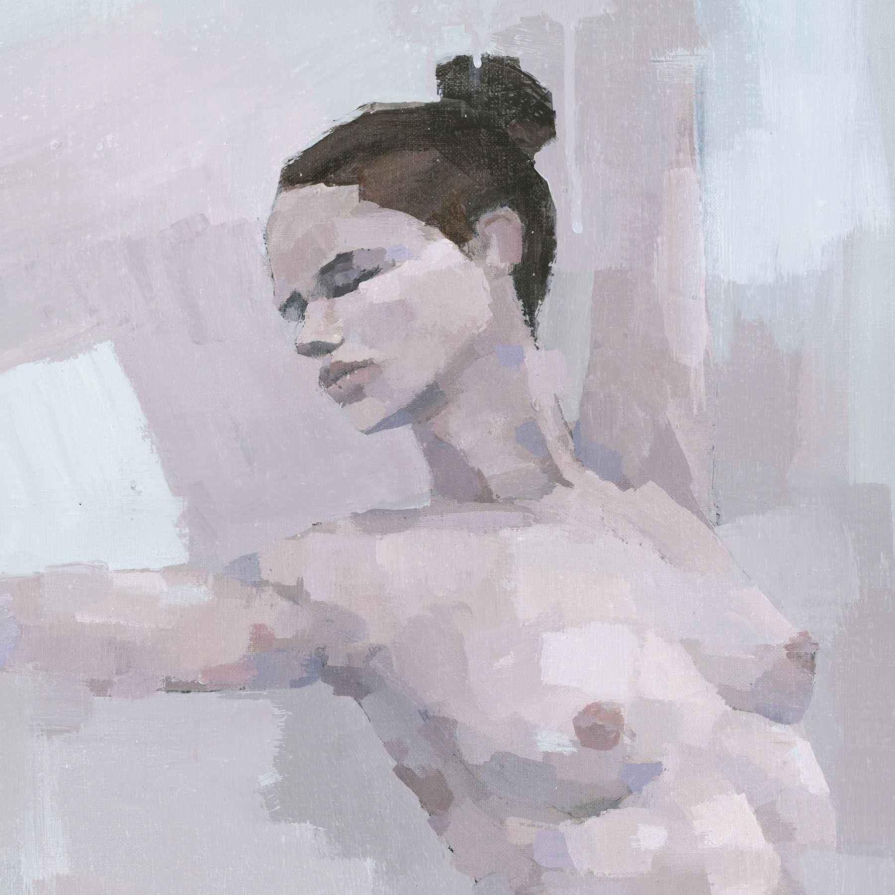 Standing Female Nude, Painting, Acrylic on Canvas 1