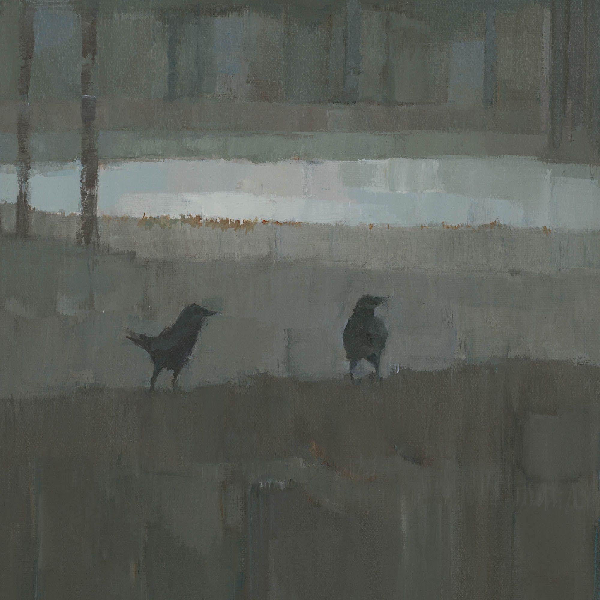 El bosque, Pintura, Acrílico sobre lienzo - Painting Contemporáneo de Stephen Mitchell
