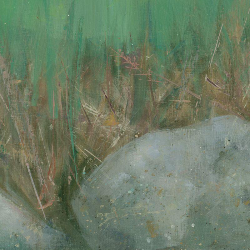 Tresco Cows, Painting, Acrylic on MDF Panel For Sale 2