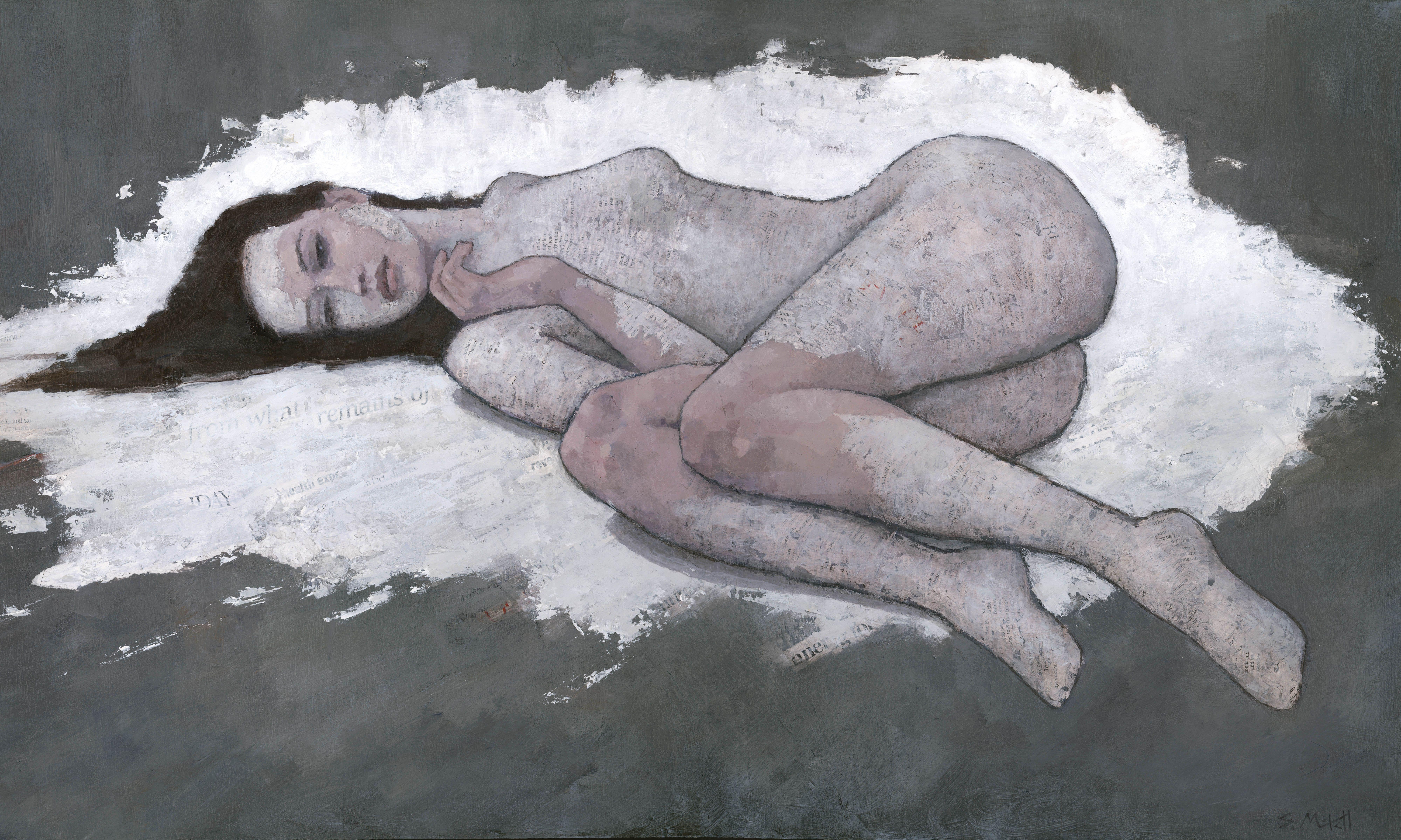 What Remains, Gemälde, Acryl auf MDF-Platte