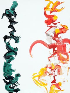 Conversations: Phytonutrients/Russian Hackers, Painting, Acrylic on Canvas