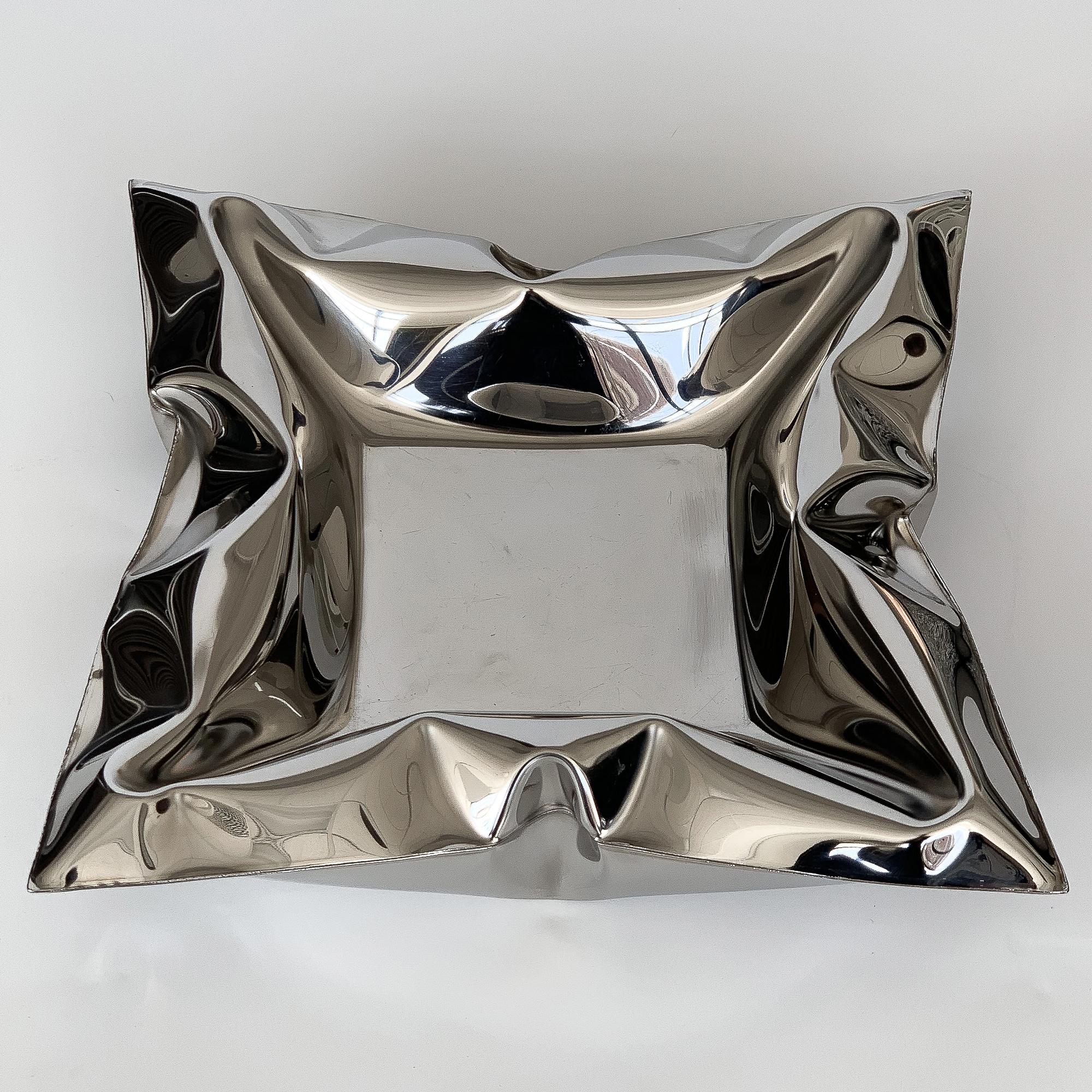 Modern Stephen Newby Inflated Stainless Steel Bowl