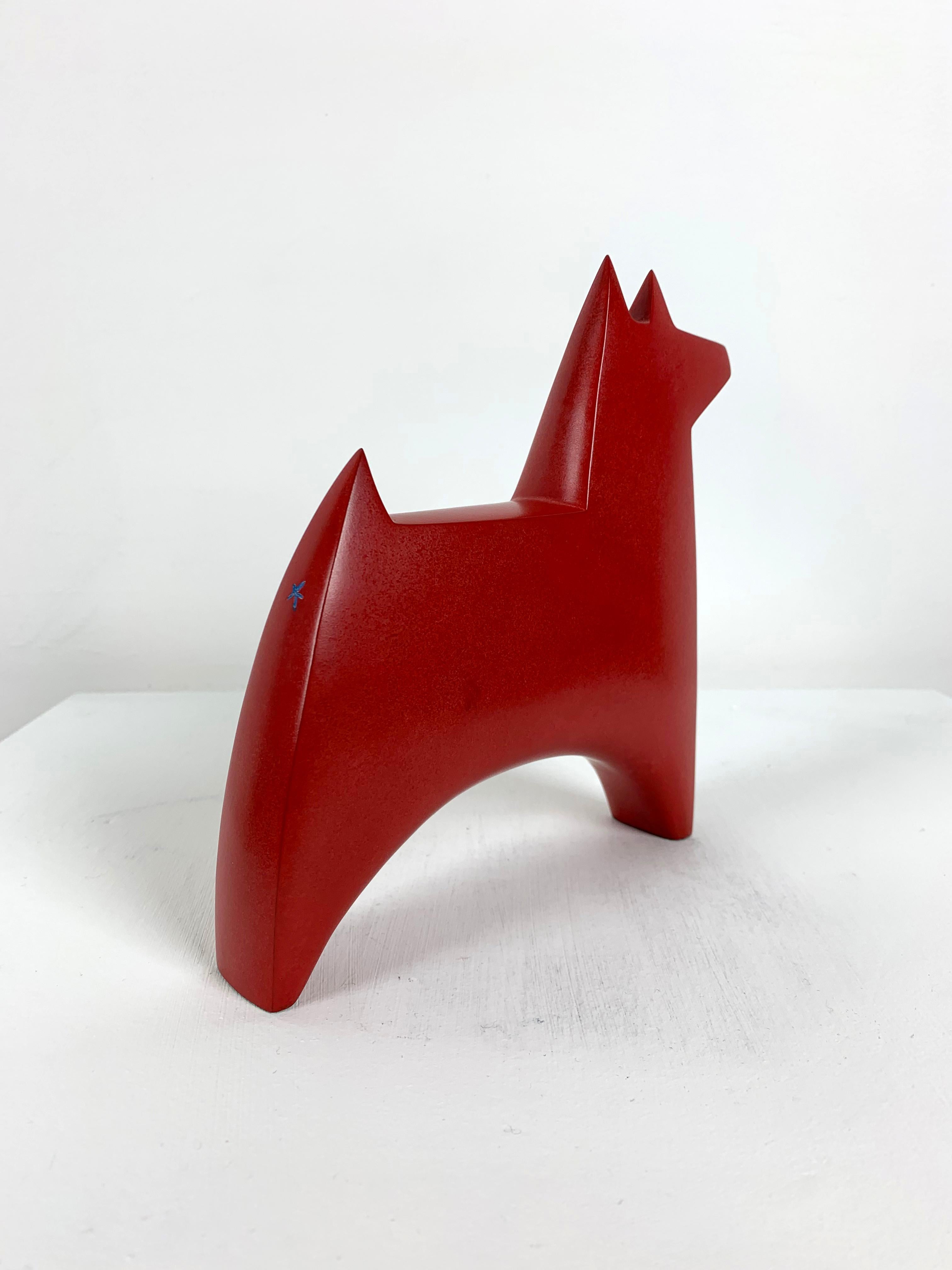 Dogstar, Artist Copy, by Stephen Page, 2017. 

Bronze. Artist Signature and Edition number engraved on the bottom of the piece. 

Stephen Page studied sculpture at Southampton and now lives with his family in rural Mid Wales where he specialises in