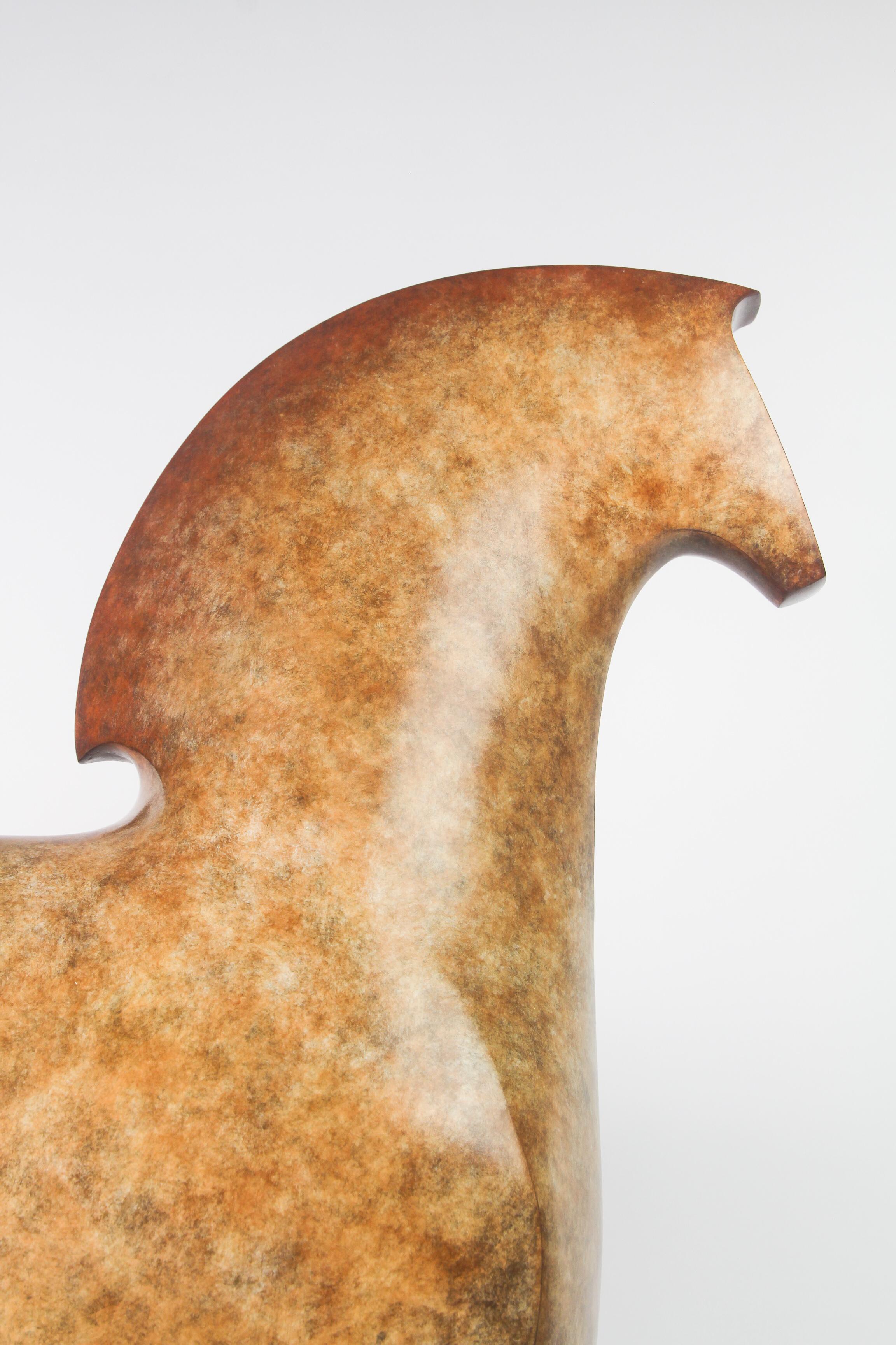 Hors - Gold Figurative Sculpture by Stephen Page
