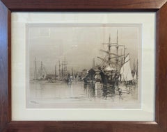 Il porto di Gloucester dopo il dipinto di Morris Hunt
