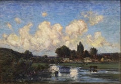 Antique Untitled (Cows by the River)