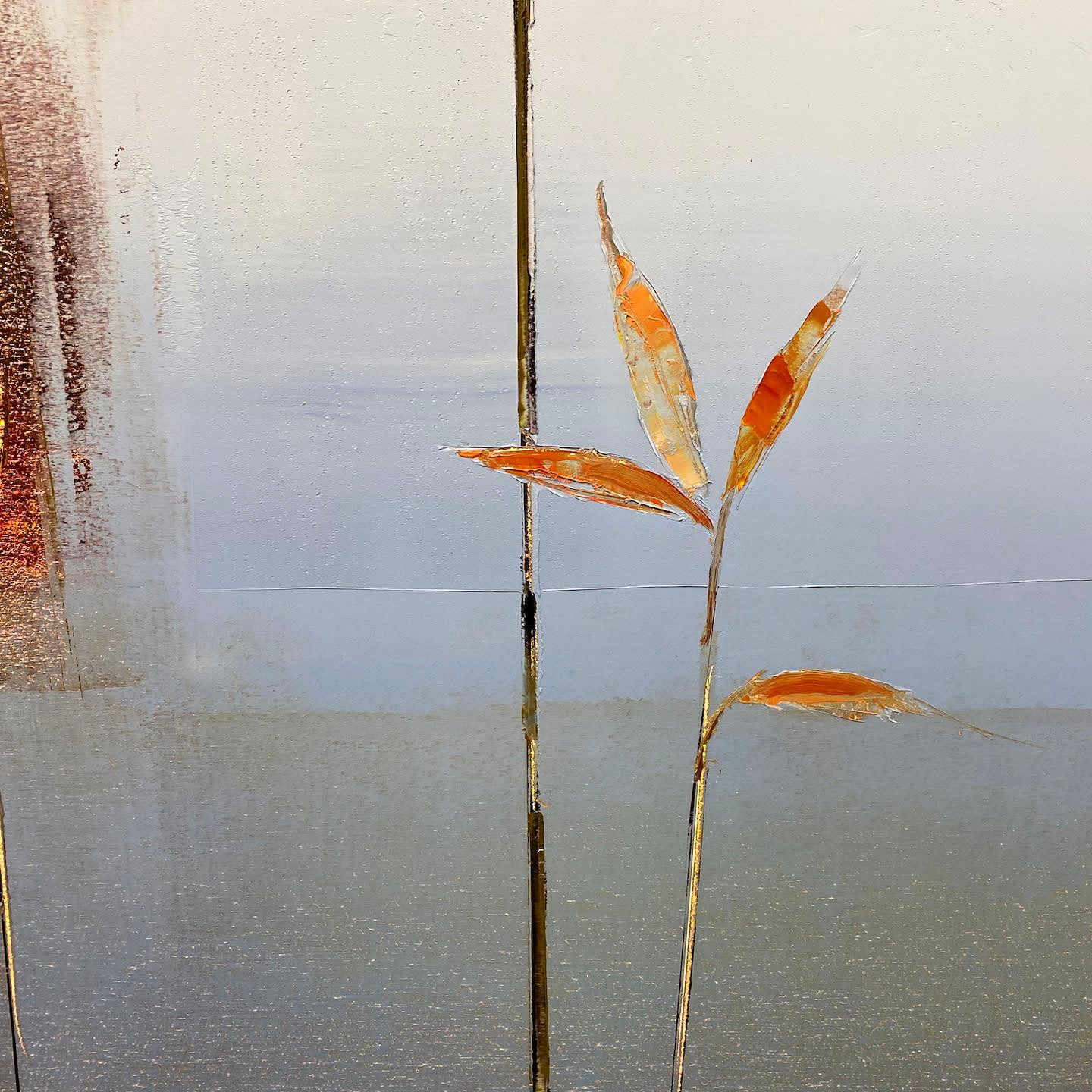Stephen Pentak
2019, X.II, 2019
oil on panel
40 x 56 in.
(pent478)

This original oil painting on panel by Stephen Pentak depicts a serene and beautiful lake waterscape in shades of blue, orange, and brown.

Stephen Pentak’s paintings are based on
