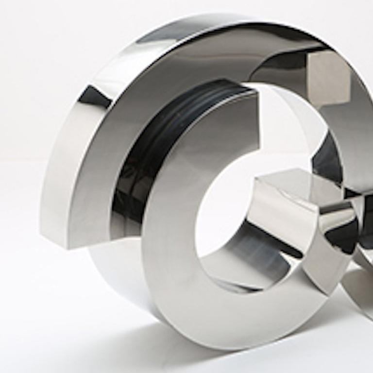 Circle 64 - Stainless Steel - 23 x 27 x 28 in. - Sculpture by Stephen Porter