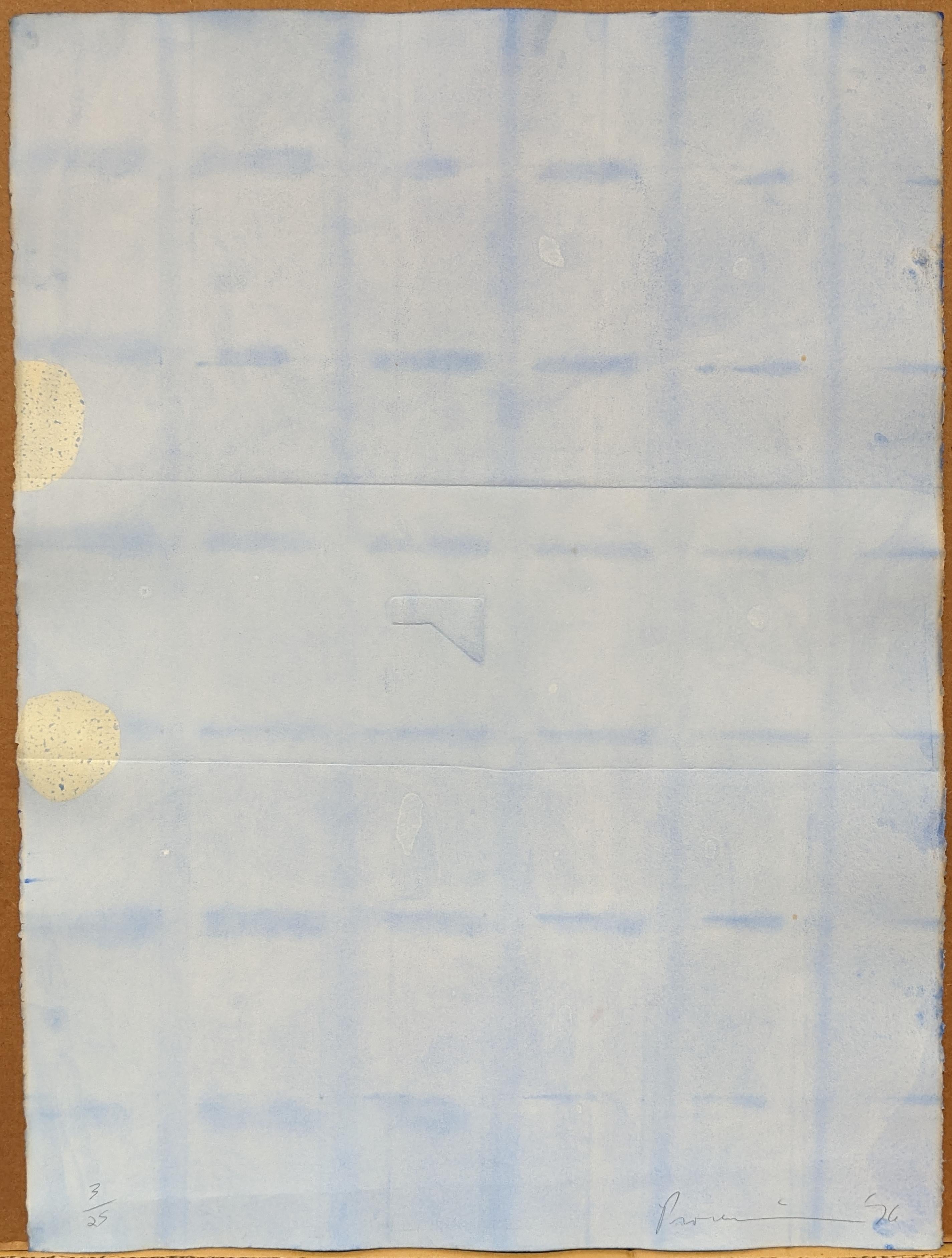 Stephen Procuniar Abstract Print – unbetitelt (blau)