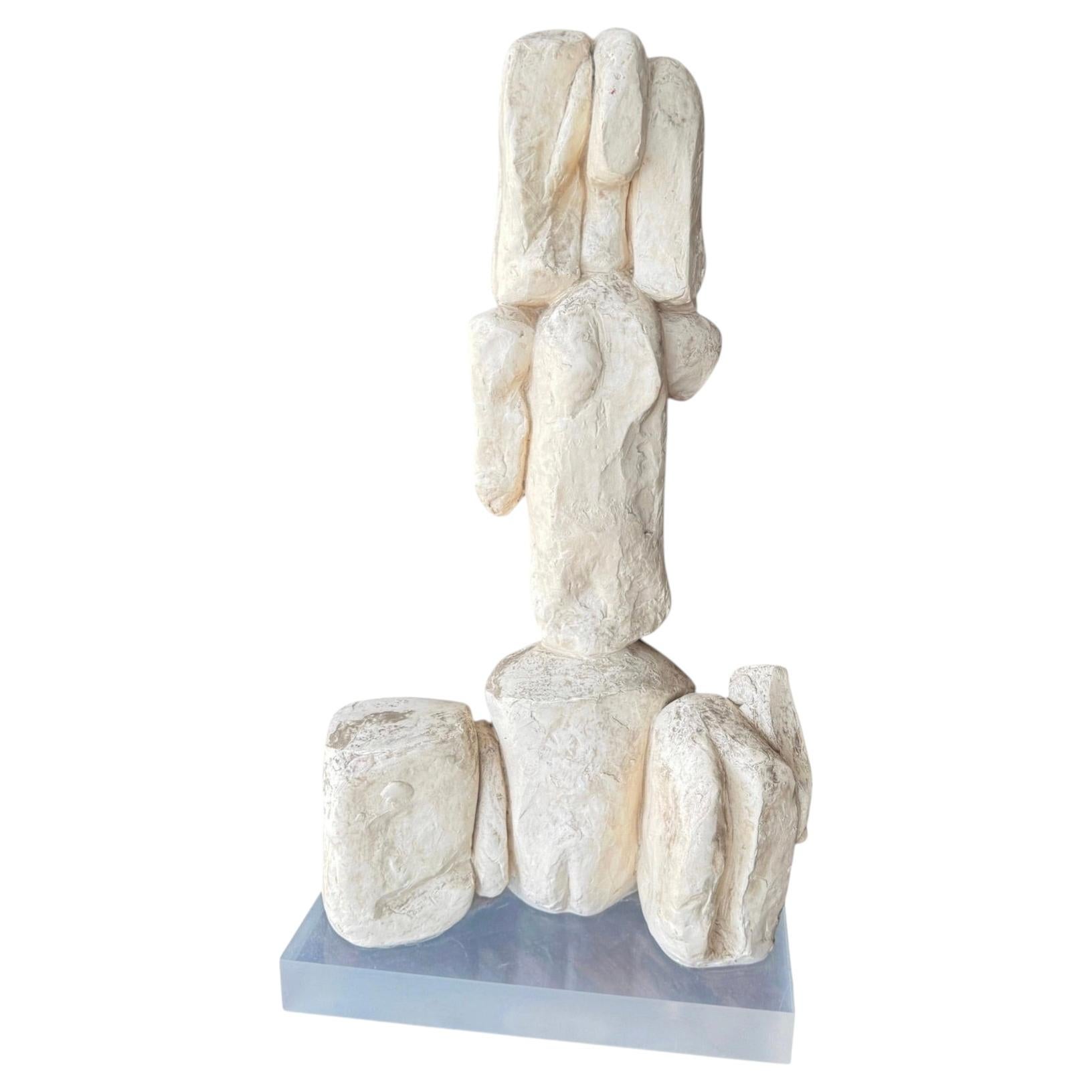 Stephen Robin Gypsum Freeform Sculpture