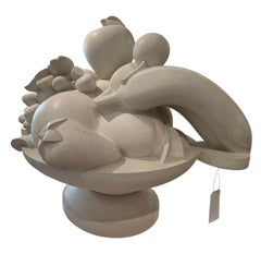 Bol à fruits en plâtre à grande échelle de Stephens