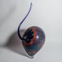 Escultura de vidrio murrino "Screamer" de Stephen Rolfe Powell