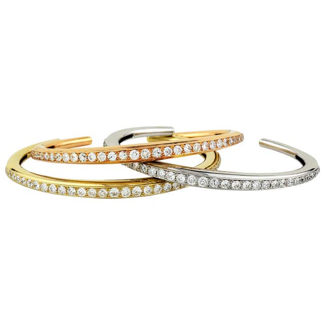 Buccellati Diamond and Gold Bangle Bracelet For Sale at 1stDibs ...