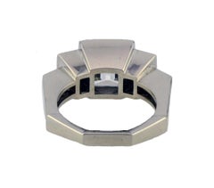 Stephen Russell French Cut Diamond Engagement Ring