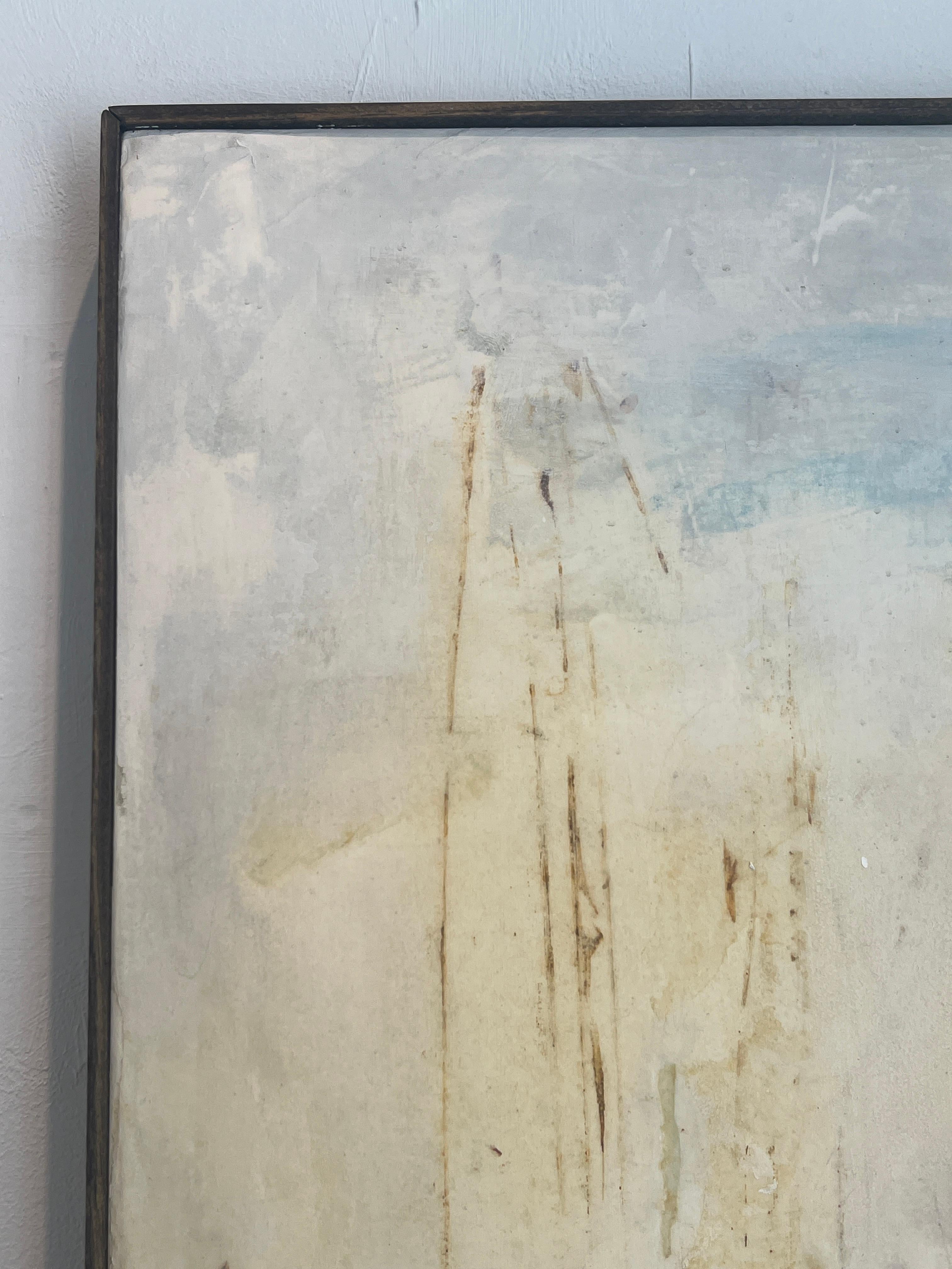 Going - Brown Abstract Painting by Stephen Rybacki