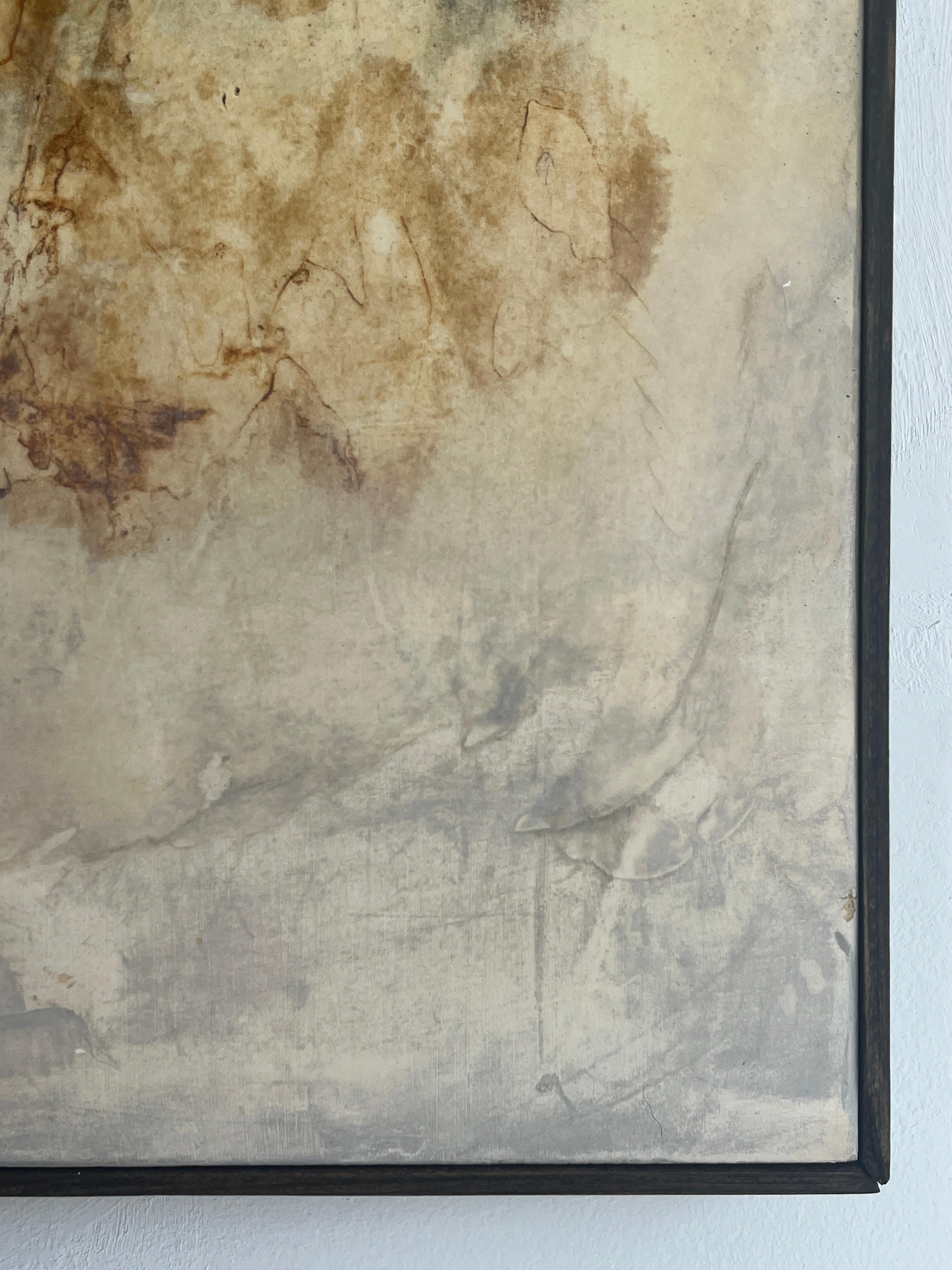 Stephen identifies the delicate texture and beauty of the natural oxidation process. Oftentimes a found object initiates his work: By incorporating an object directly, imprinting, or as an inspiration to a composition. His process typically includes