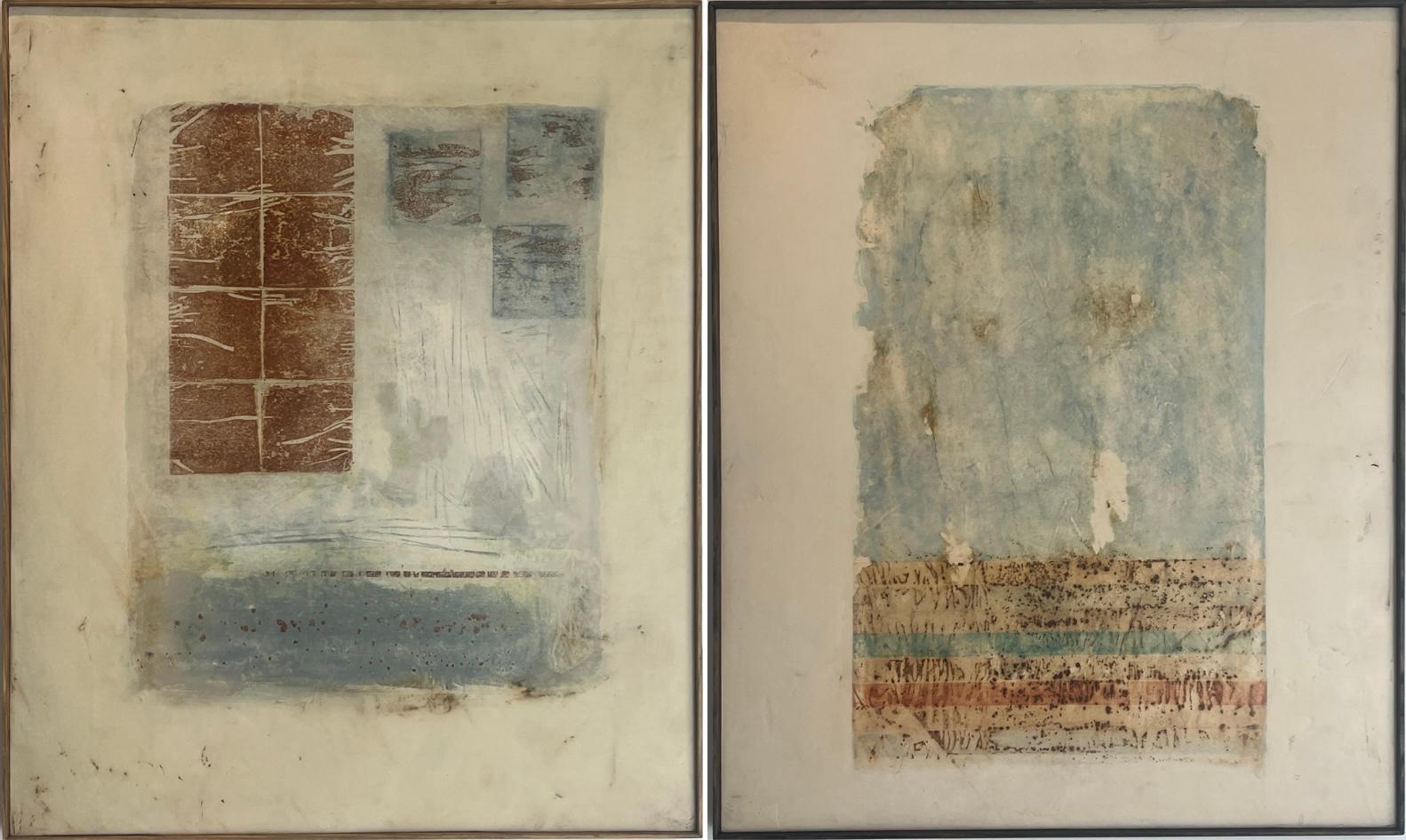 Patterns on Path / Desert Fire - Mixed Media Art by Stephen Rybacki