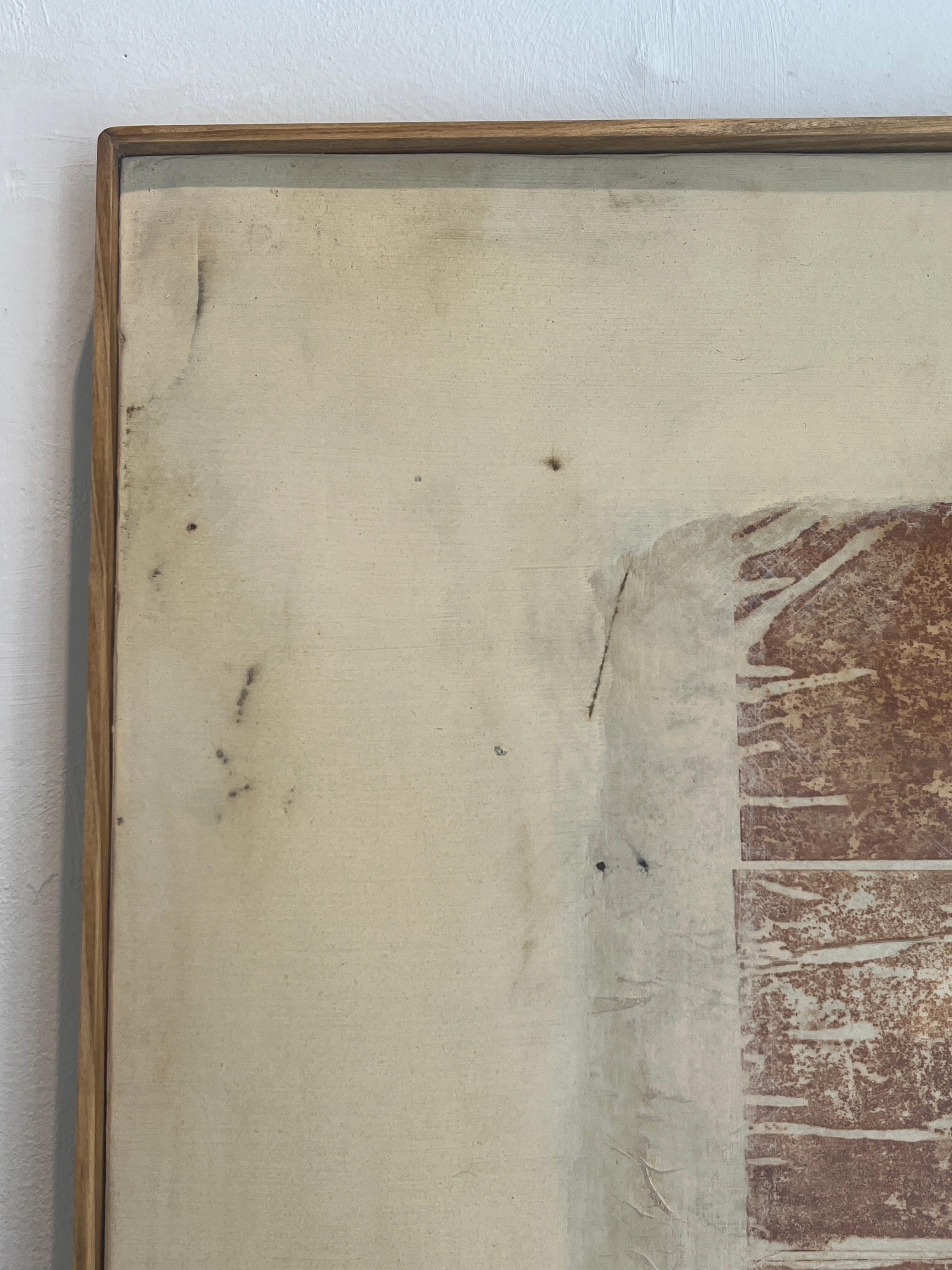 Stephen identifies the delicate texture and beauty of the natural oxidation process. Oftentimes a found object initiates his work: By incorporating an object directly, imprinting, or as an inspiration to a composition. His process typically includes