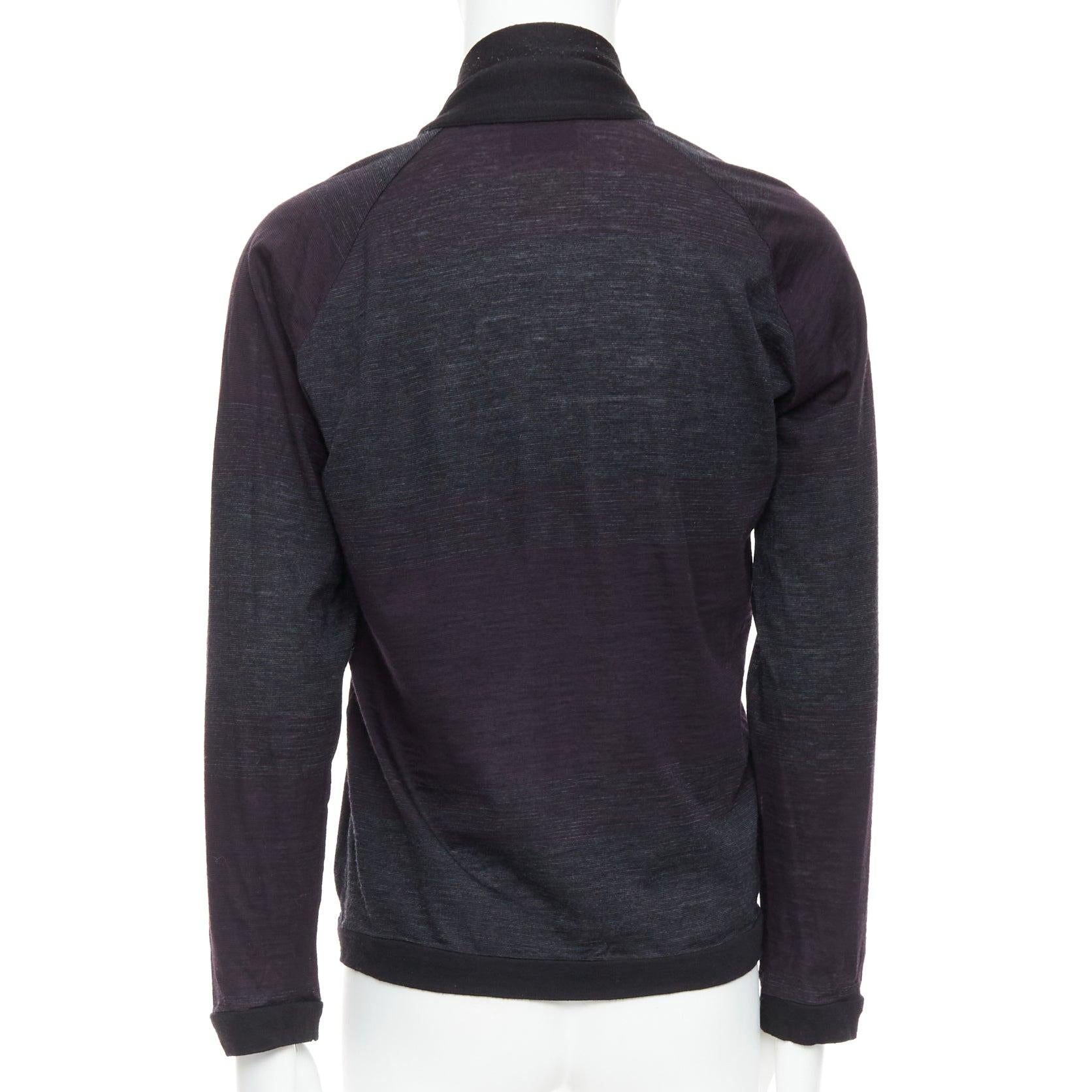 STEPHEN SCHNEIDER dunkelgrau 100% Wolle Farbverlauf Strickjacke Sz4 M im Angebot 1