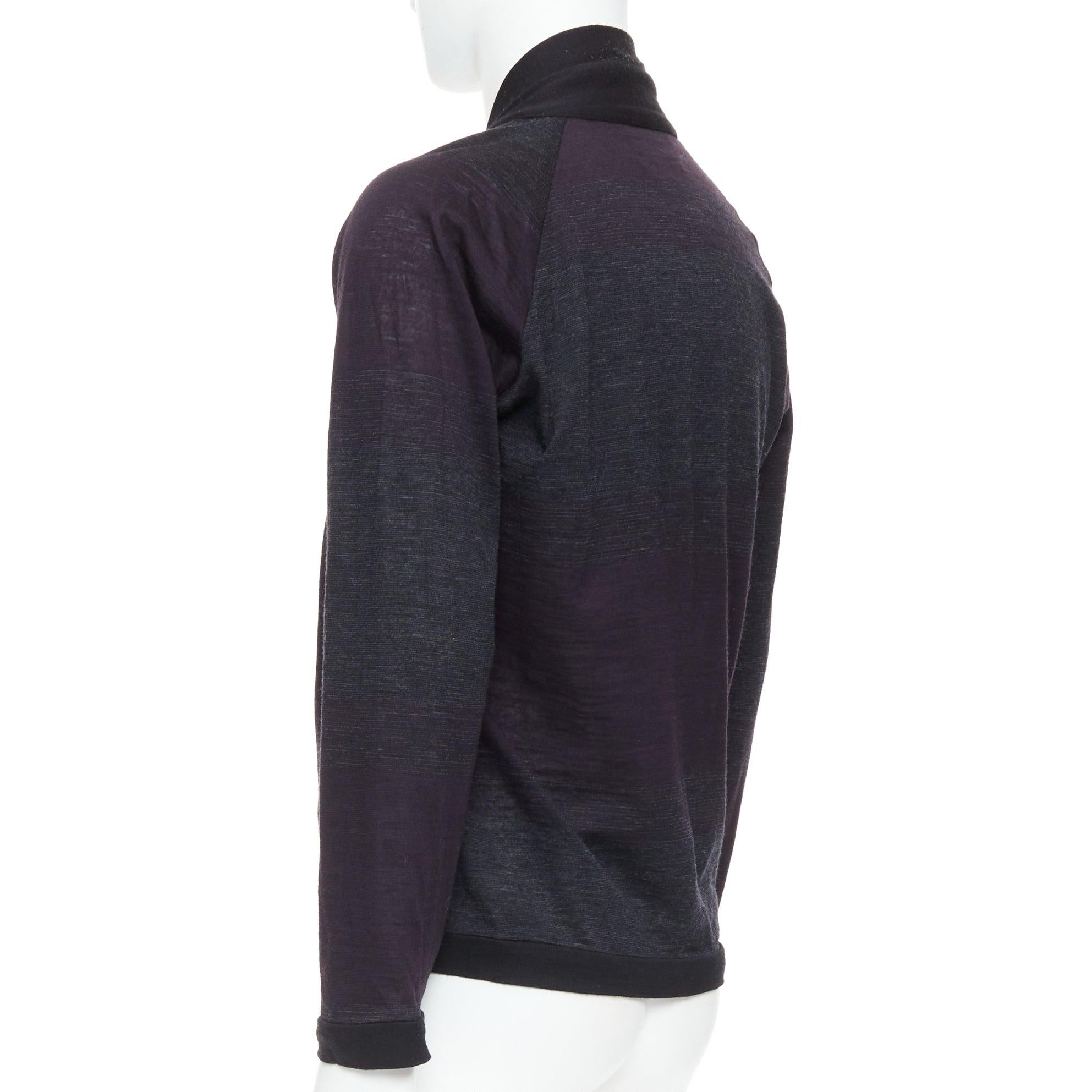 STEPHEN SCHNEIDER dunkelgrau 100% Wolle Farbverlauf Strickjacke Sz4 M im Angebot 2