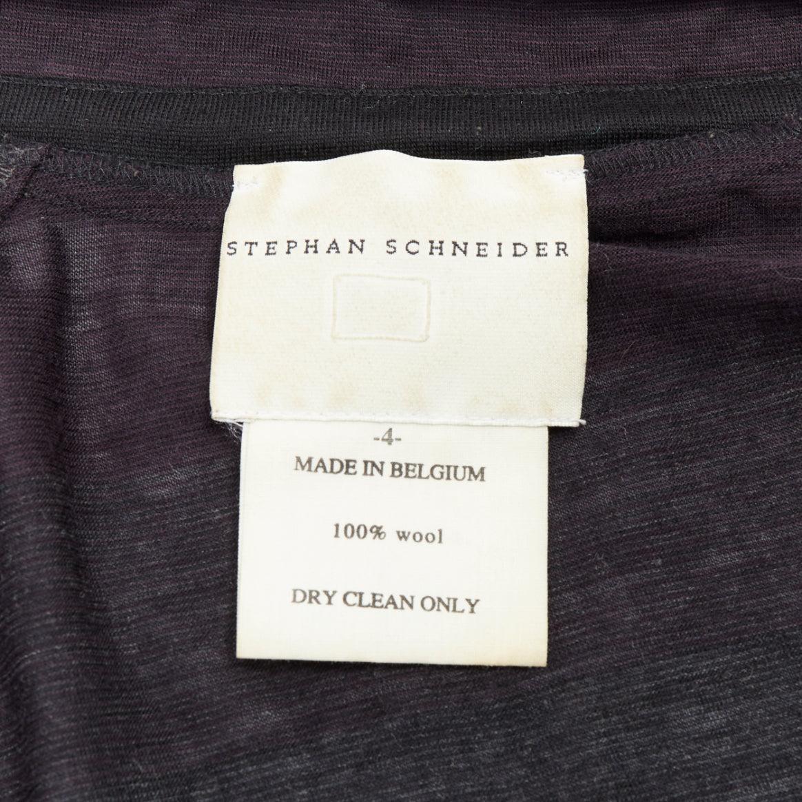 STEPHEN SCHNEIDER dunkelgrau 100% Wolle Farbverlauf Strickjacke Sz4 M im Angebot 4