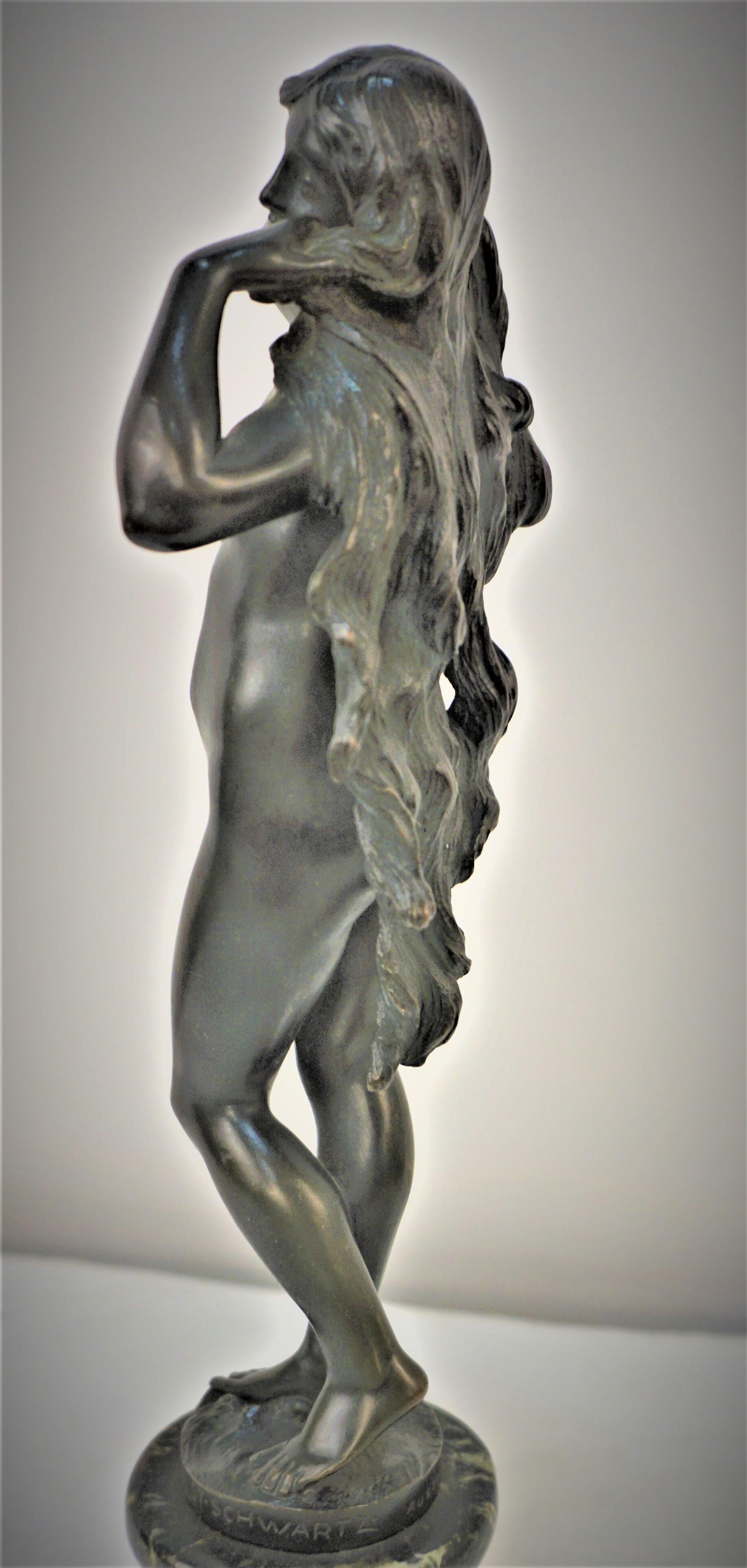 Stephen Schwartz Austrian Art Nouveau Bronze Sculpture (1851-1924) For Sale 2