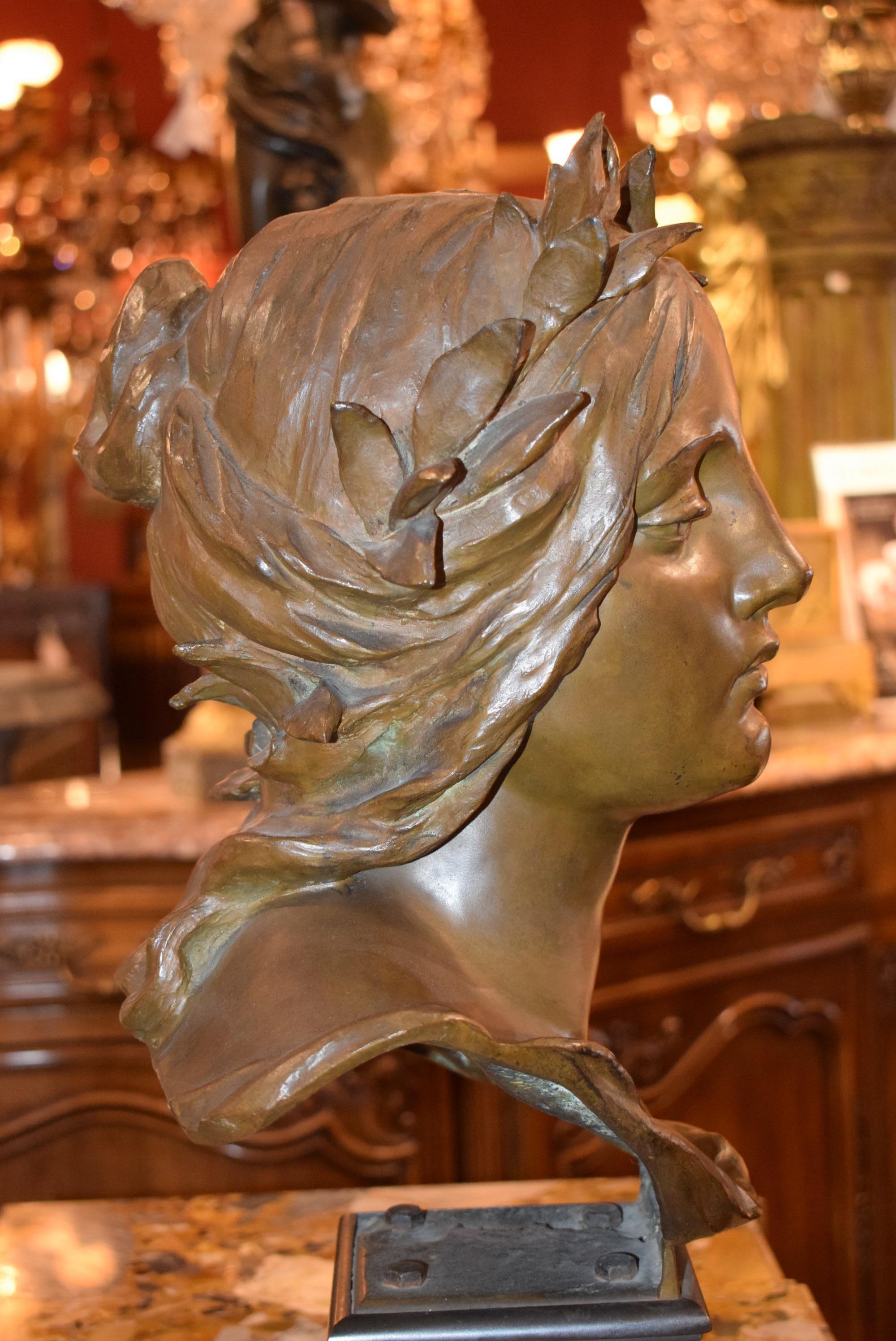 Stephen Schwartz Bronze Sculptural Bust at 1stDibs