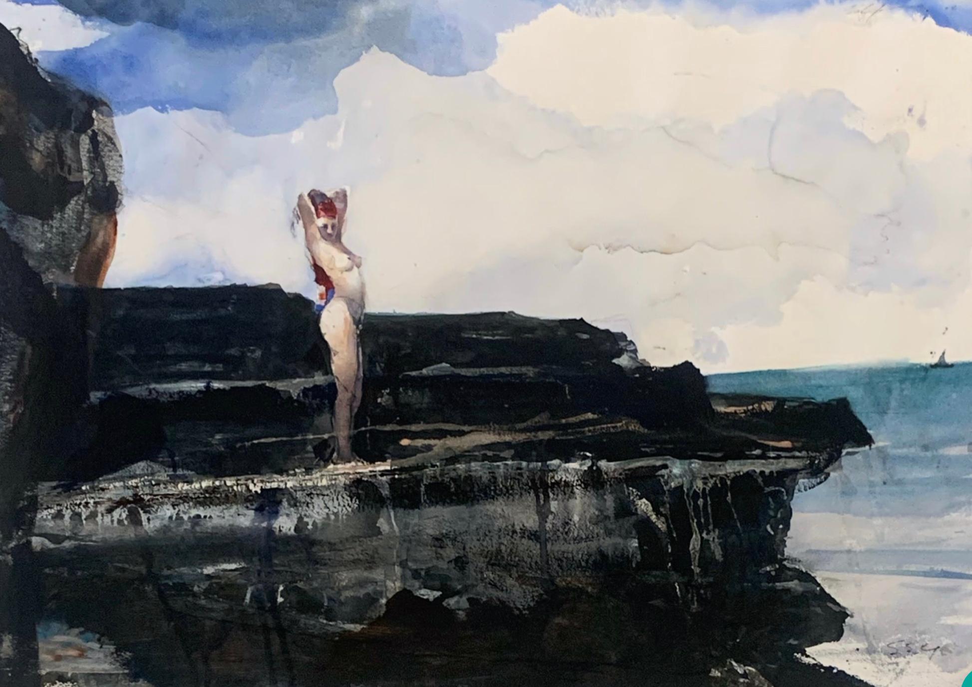 Siren, Whale Point - Painting by Stephen Scott Young