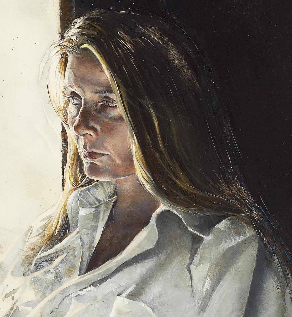 The Captain's Lady.  style of Andrew Wyeth - Painting by Stephen Scott Young