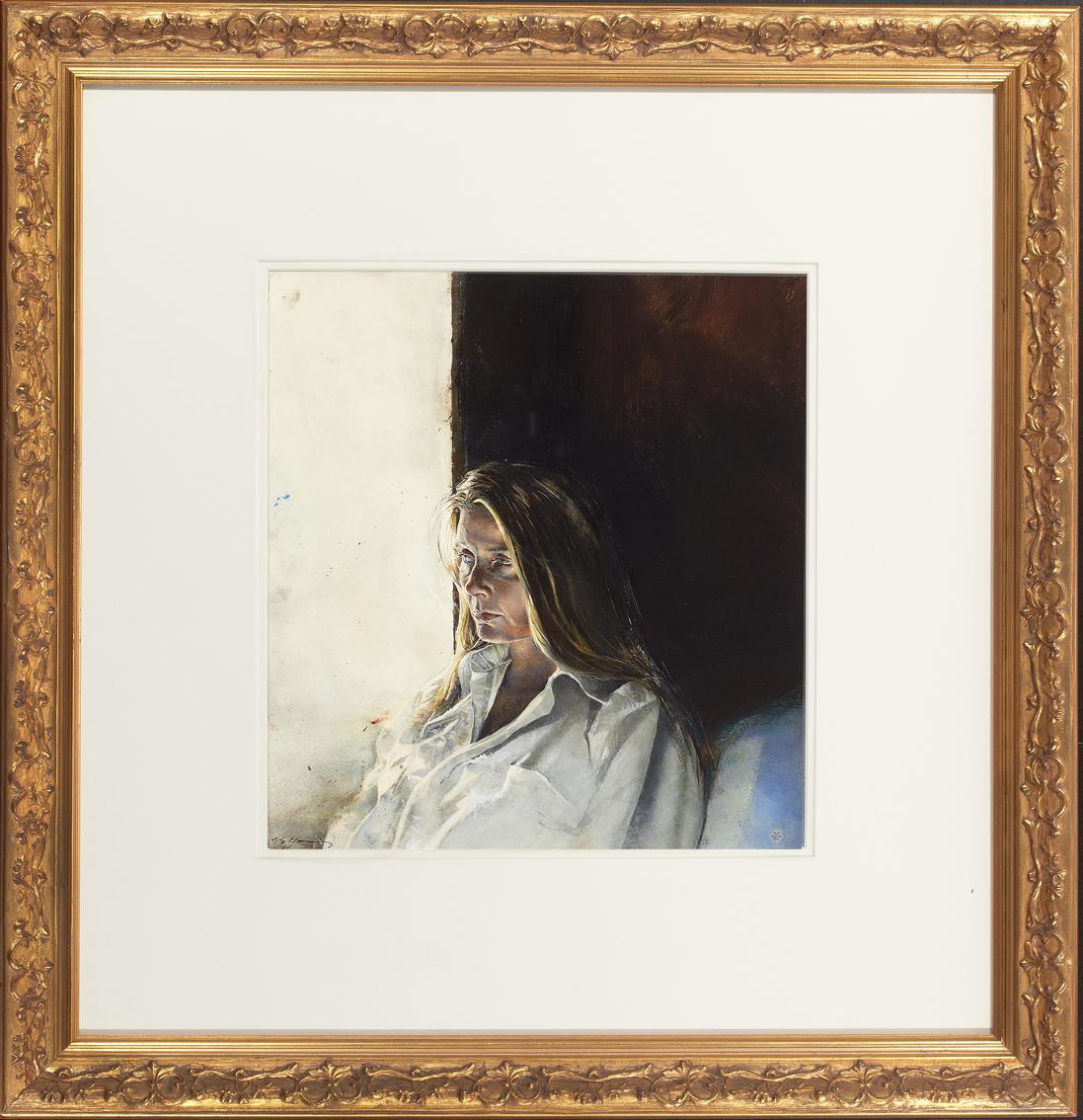 Die Dame des Kapitäns (Amerikanischer Realismus), Painting, von Stephen Scott Young