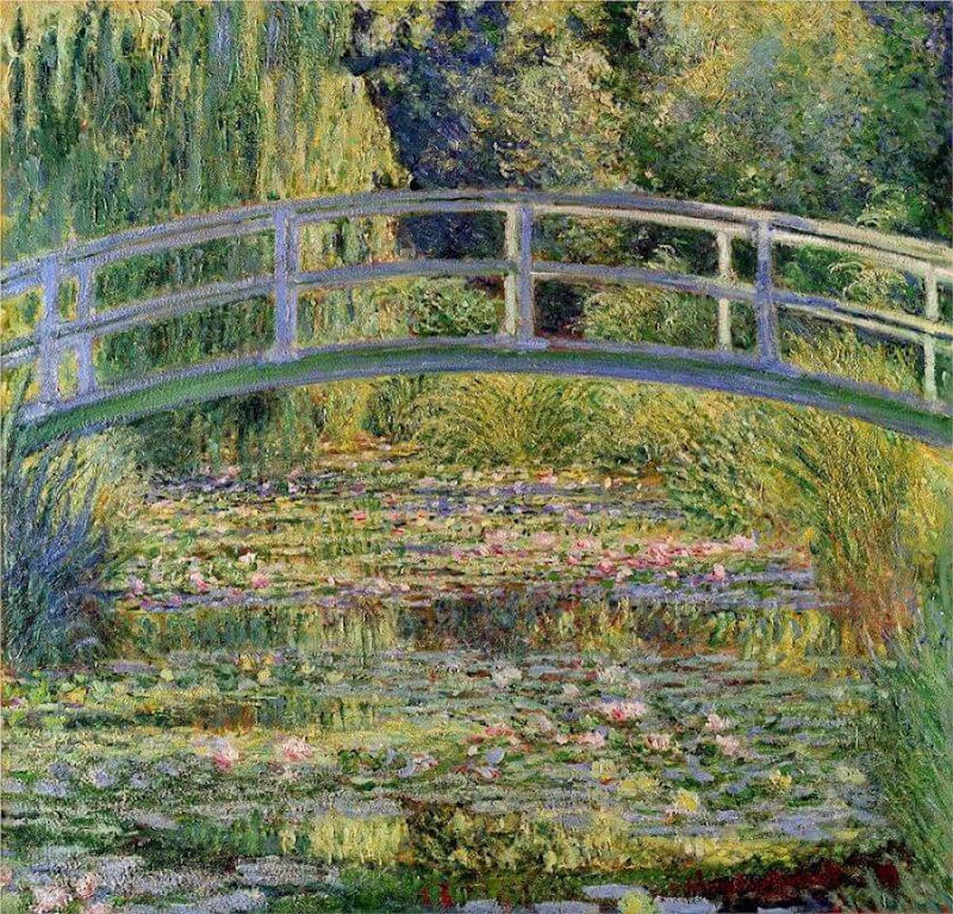 20th Century Color Photo Monet's Gardens, Giverny, Japanese Bridge Waterlillies Stephen Shore