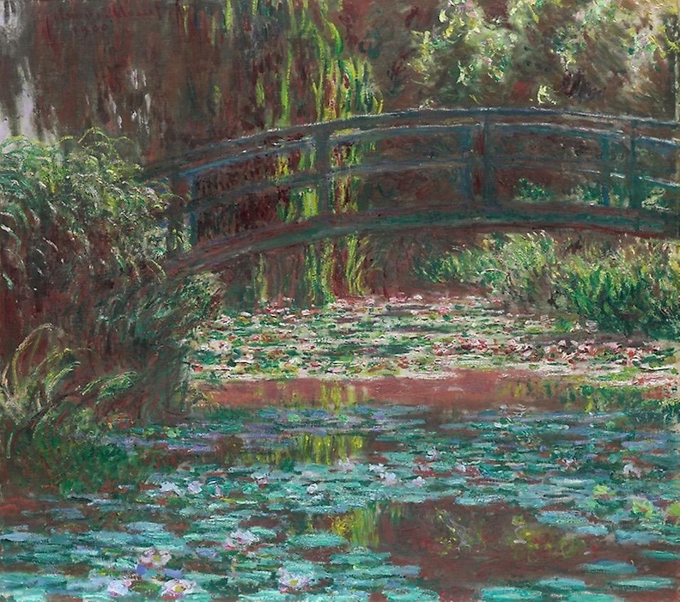 Paper Color Photo Monet's Gardens, Giverny, Japanese Bridge Waterlillies Stephen Shore