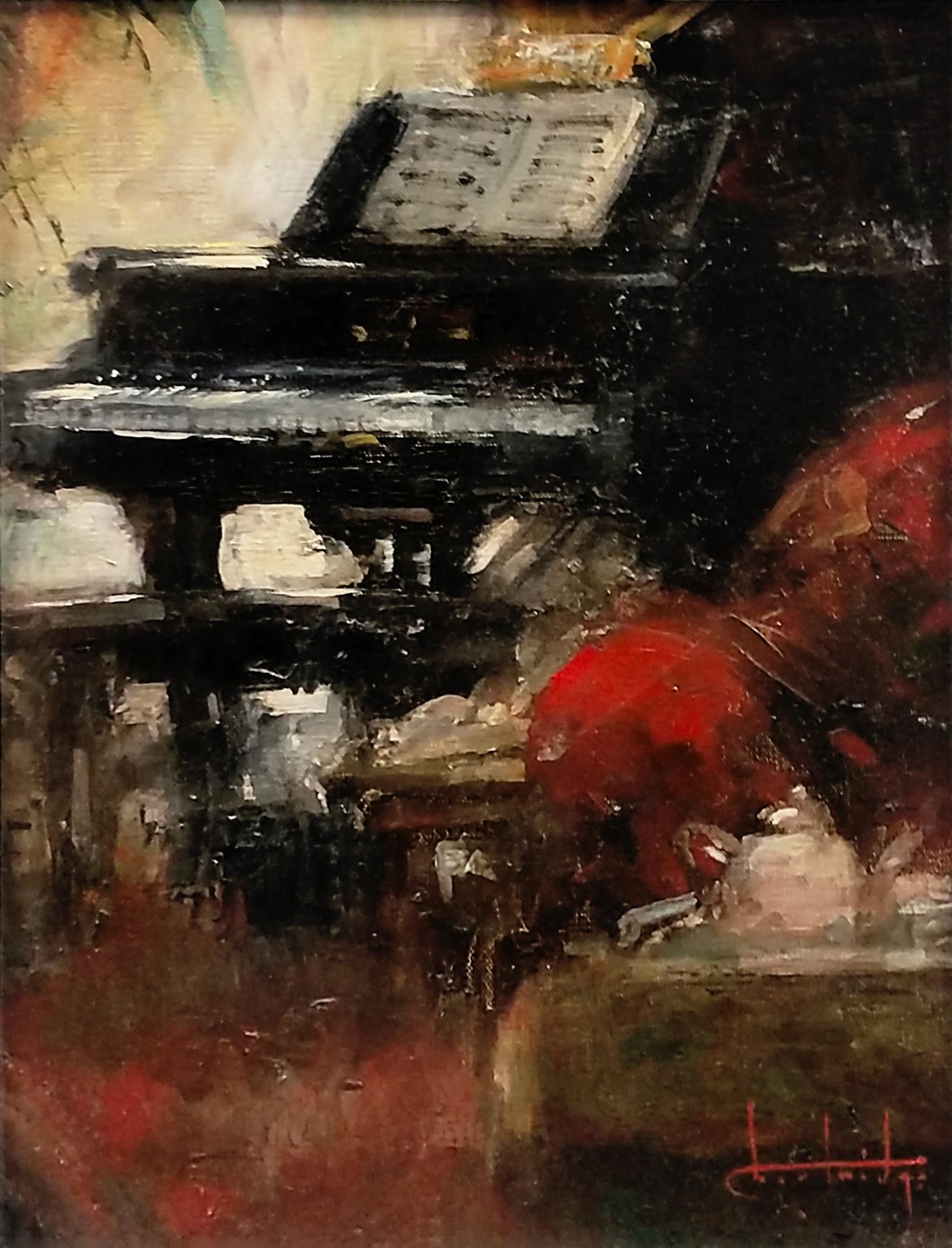 Stephen Shortridge Figurative Painting - LOVELY MUSIC