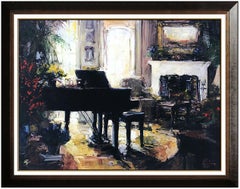 Stephen Shortridge Large Giclee on Canvas Signed Piano Artwork