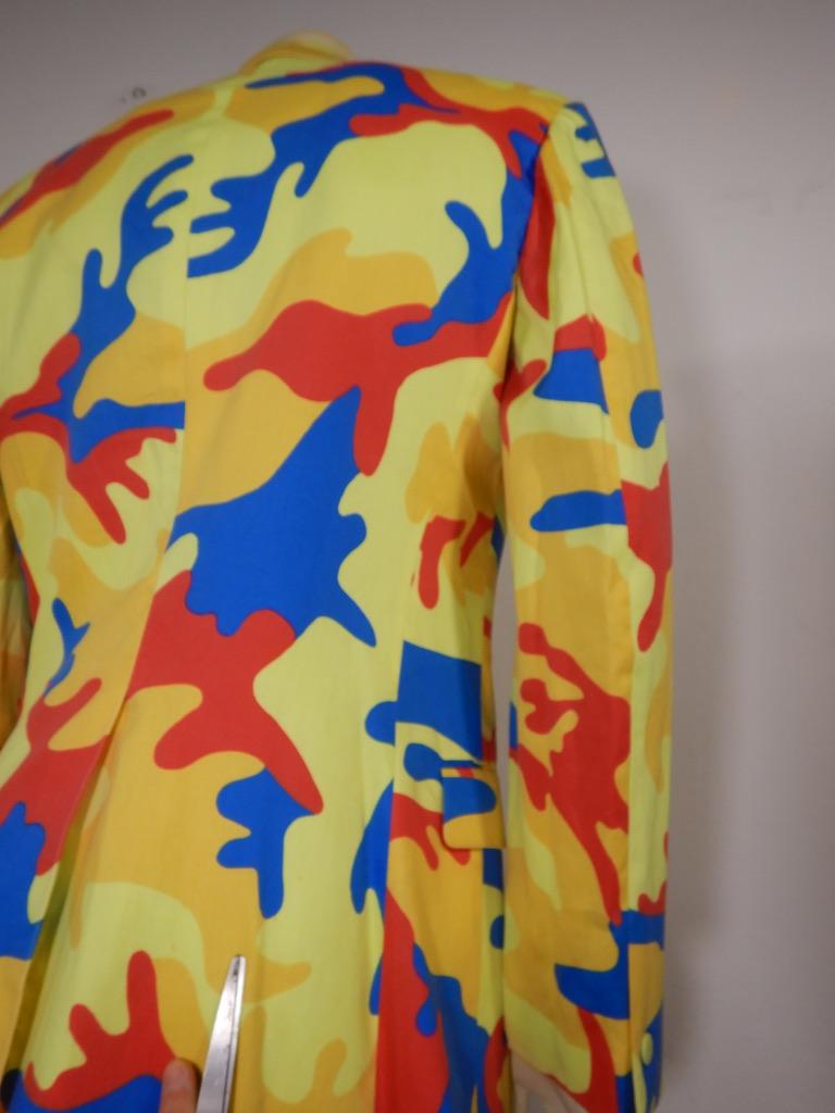 Men's Stephen Sprouse 1988 Andy Warhol Camouflage Jacket For Sale
