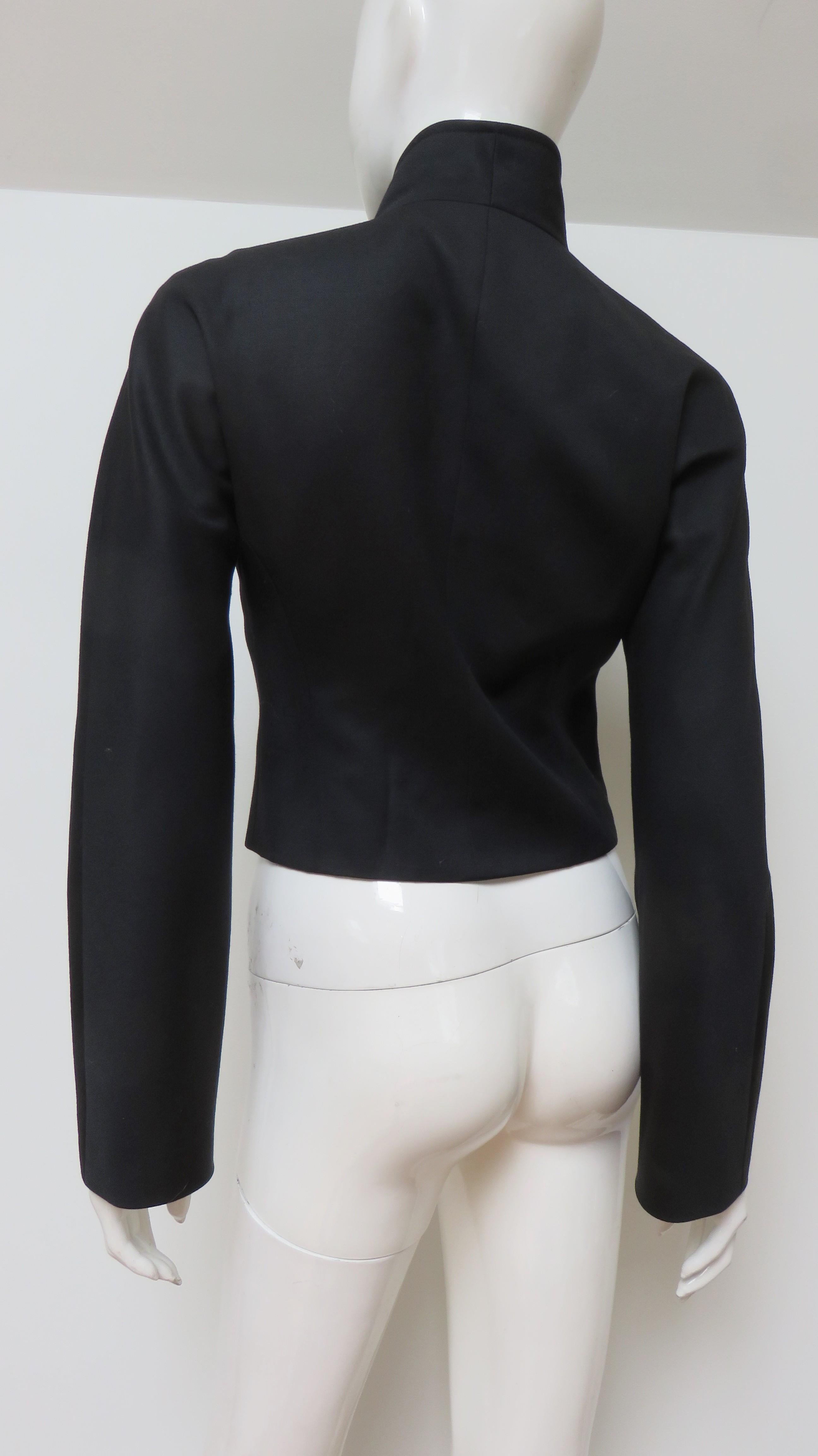 Stephen Sprouse Jacke mit abwechselnden Tabs 1990er Jahre im Angebot 6