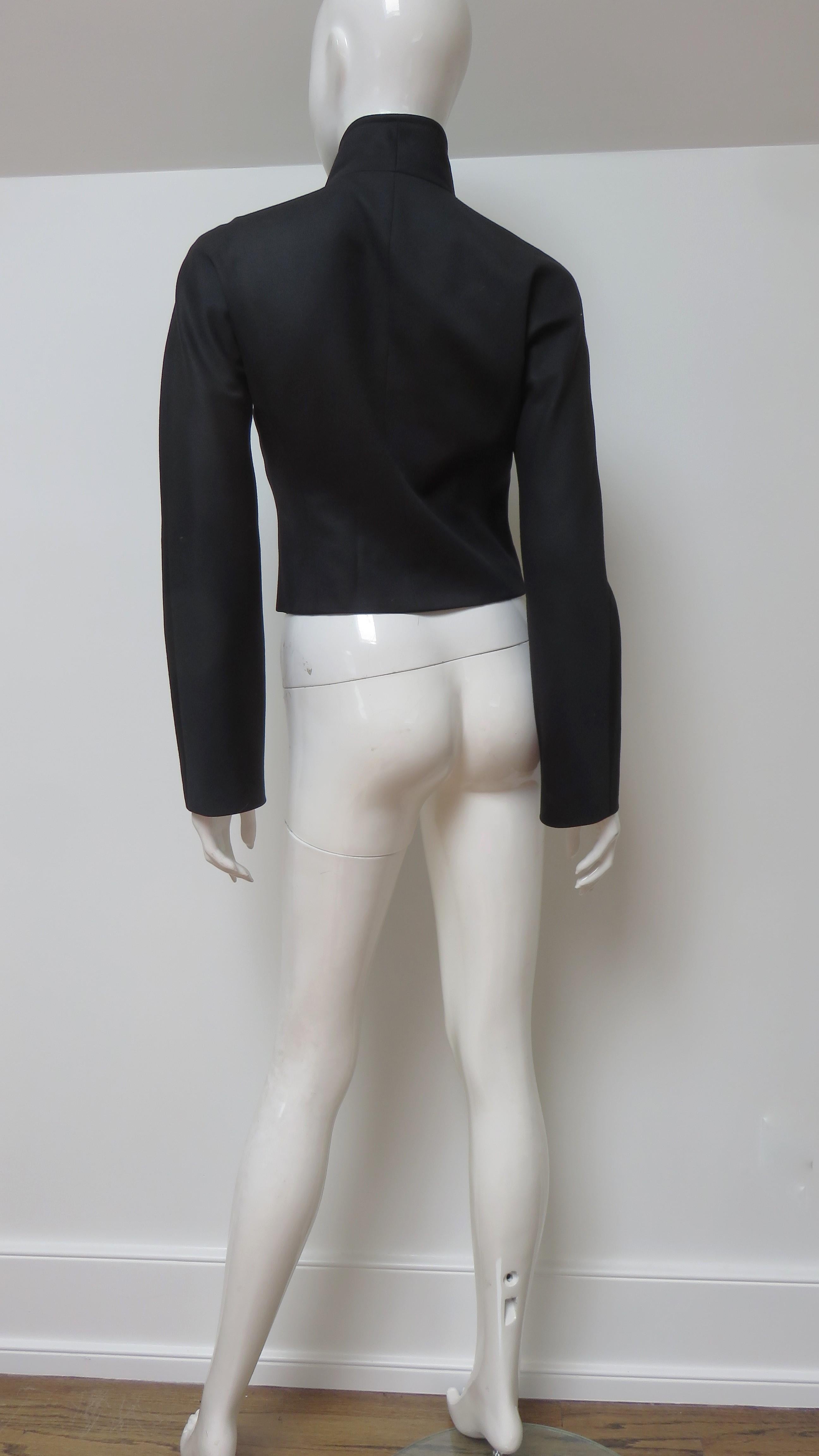 Stephen Sprouse Jacke mit abwechselnden Tabs 1990er Jahre im Angebot 7