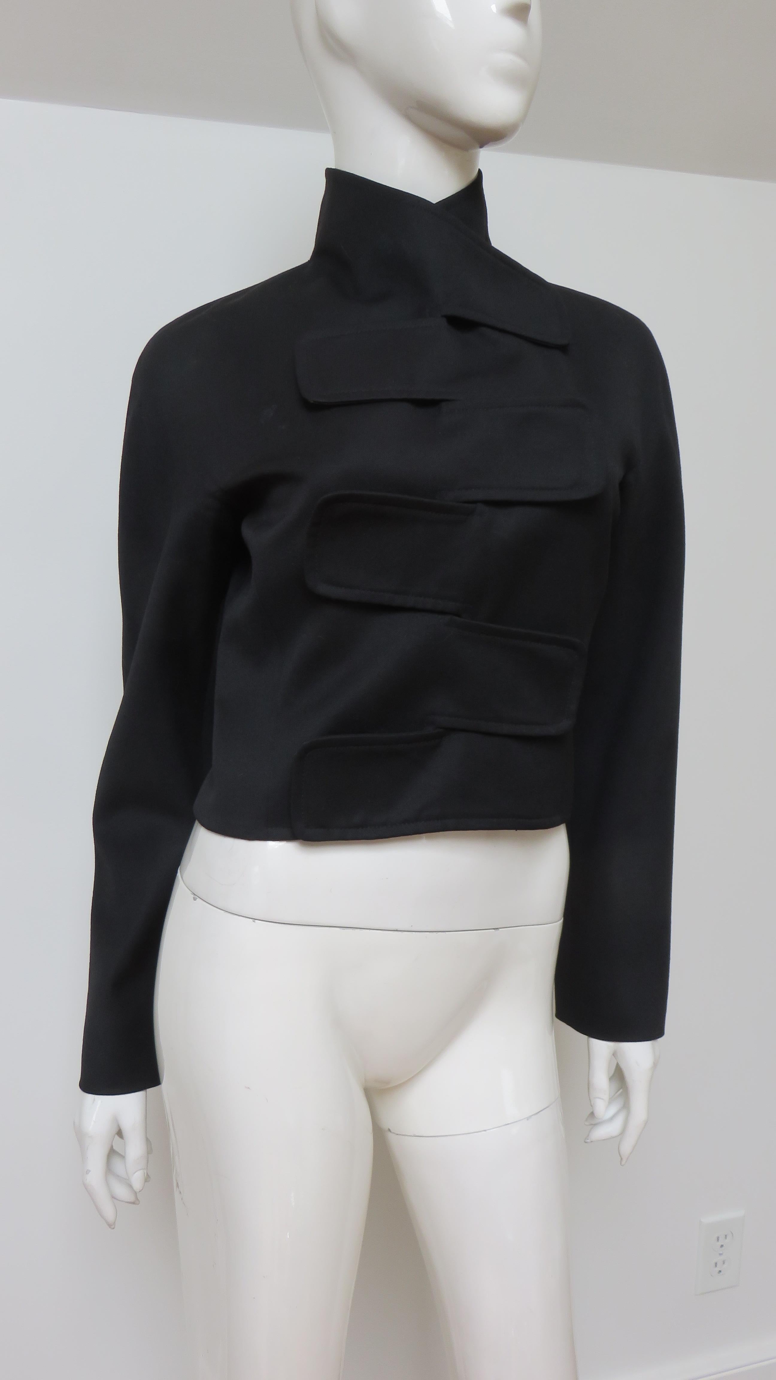 Eine herrlich leichte Wolljacke von Stephen Sprouse.  Es hat abwechselnd 2 3/4