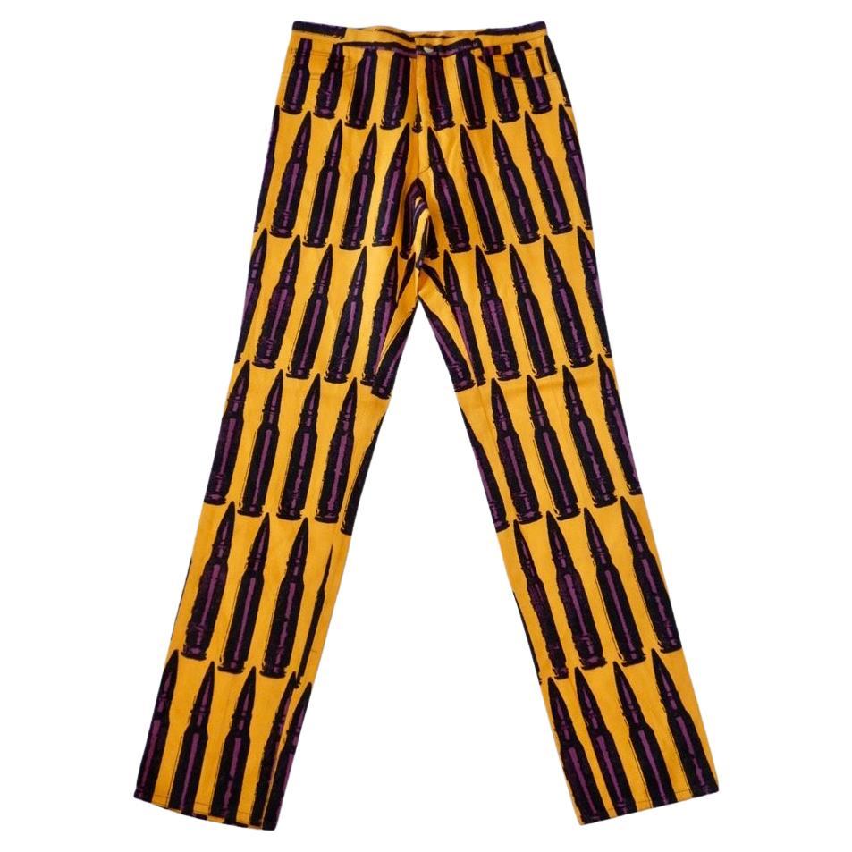 Stephen Sprouse Fall Winter 1988 Bullet Print Pants For Sale