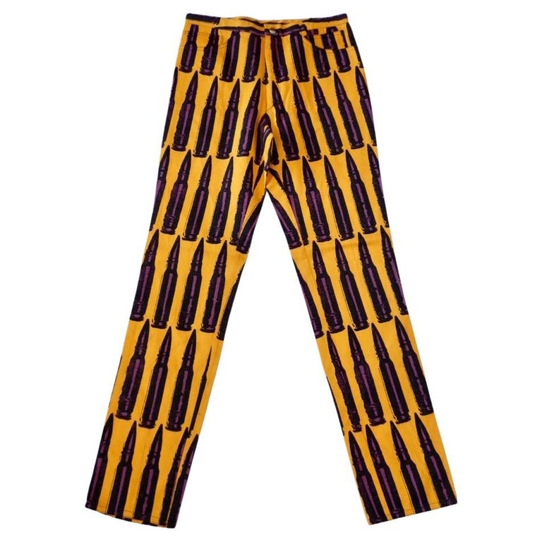 Stephen Sprouse Fall Winter 1988 Bullet Print Pants For Sale at 1stDibs