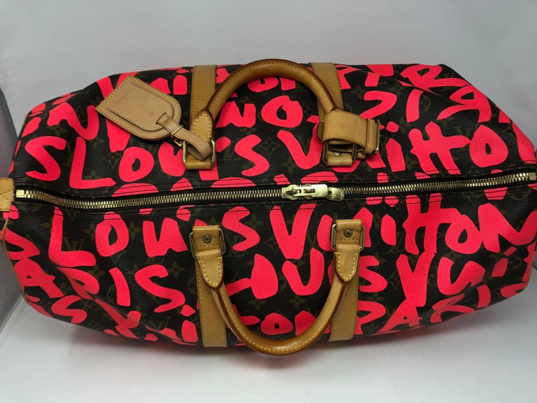 Louis Vuitton Limited Edition Vert Graffiti Stephen Sprouse Keepall 45 Bag  - Yoogi's Closet