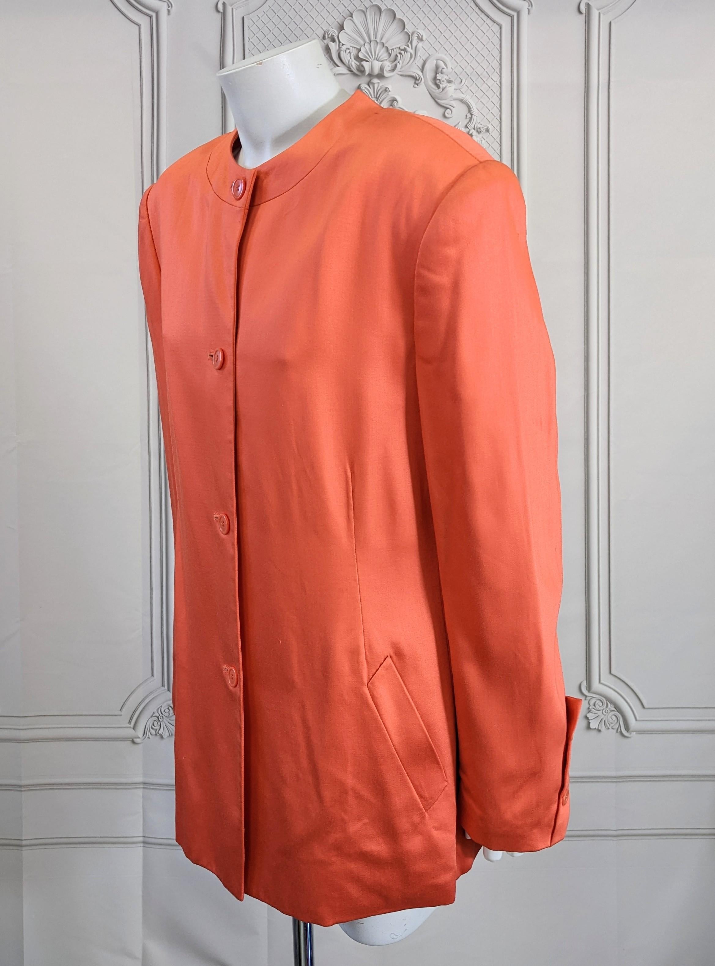 Stephen Sprouse Orange Twill Jacket In Good Condition For Sale In New York, NY