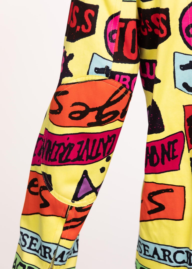 Stephen Sprouse Rock Sticker Jacket , 1980s at 1stDibs